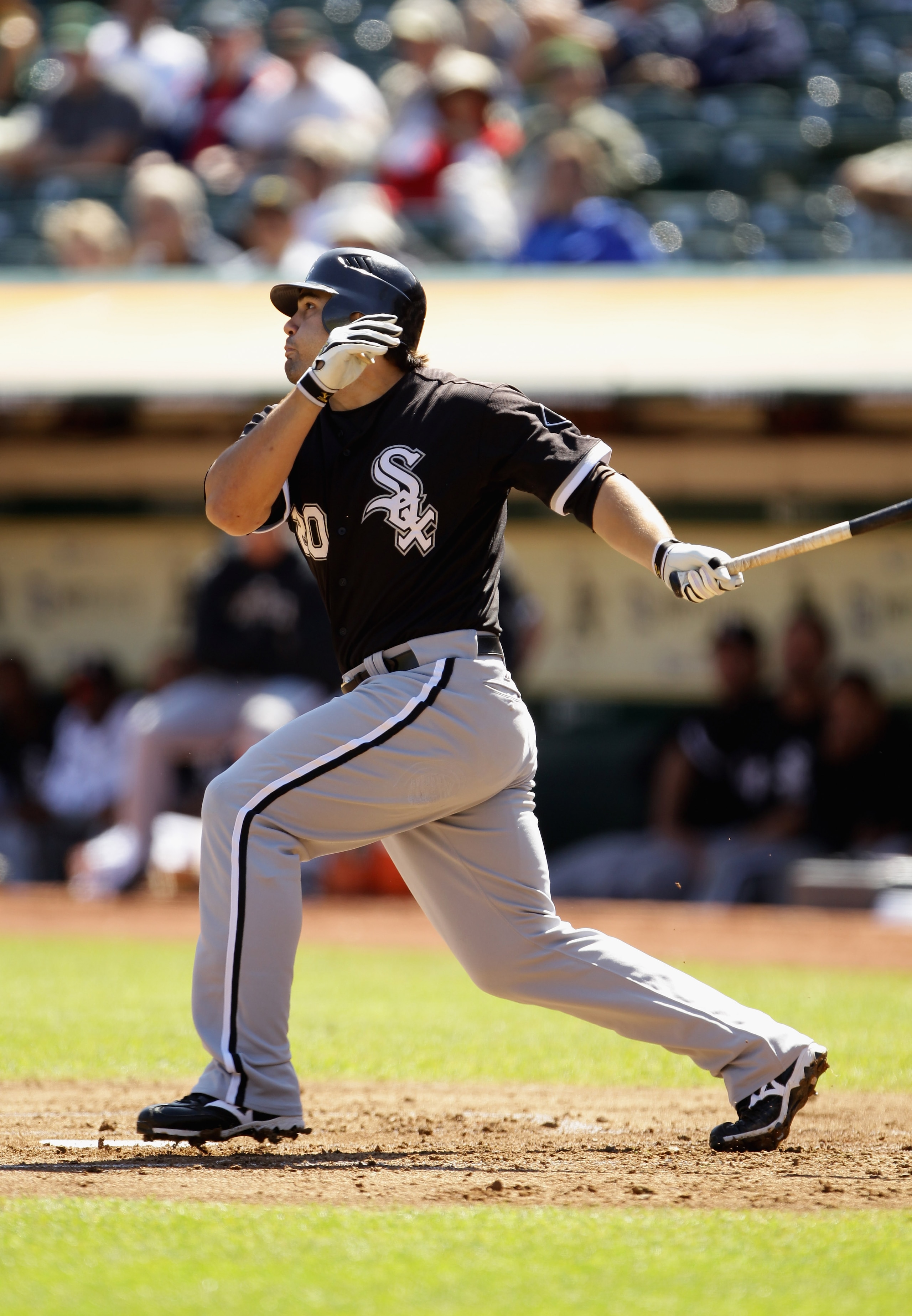 OAKLAND, CA - SEPTEMBER 22: Carlos Quentin #20 of the Chicago White Sox bats against the Oakland Athletics at the Oakland-Alameda County Coliseum on September 22, 2010 in Oakland, California. (Photo by Ezra Shaw/Getty Images) OAKLAND, CA - SEPTEMBER 22: Carlos Quentin #20 of the Chicago White Sox bats against the Oakland Athletics at the Oakland-Alameda County Coliseum on September 22, 2010 in Oakland, California. (Photo by Ezra Shaw/Getty Images)