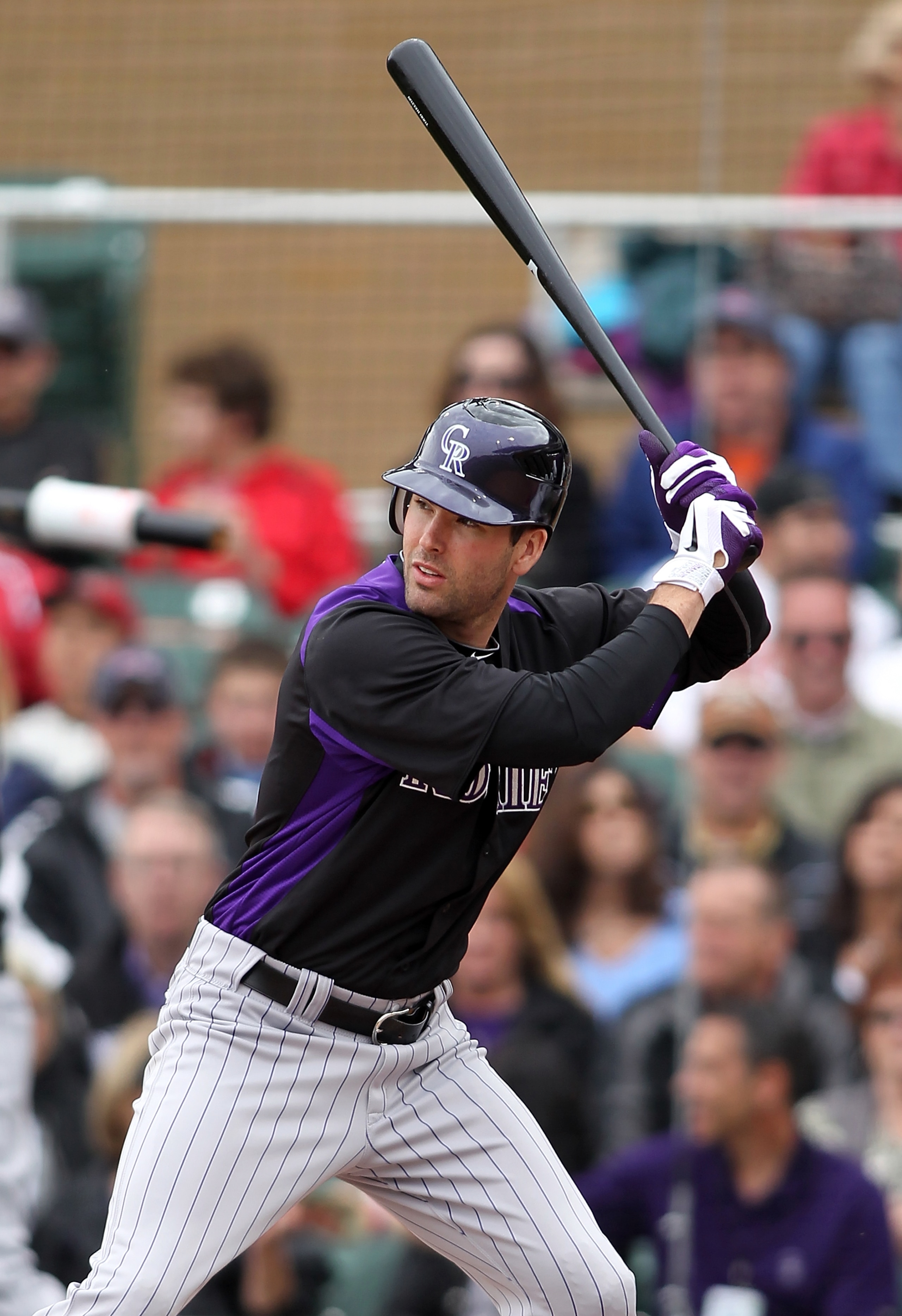 SCOTTSDALE, AZ - FEBRUARY 26: Seth Smith #7 of the Colorado Rockies swings against the Arizona Diamondbacks at Salt River Fields on February 26, 2011 in Scottsdale, Arizona.. (Photo by Jonathan Ferrey/Getty Images) SCOTTSDALE, AZ - FEBRUARY 26: Seth Smith #7 of the Colorado Rockies swings against the Arizona Diamondbacks at Salt River Fields on February 26, 2011 in Scottsdale, Arizona.. (Photo by Jonathan Ferrey/Getty Images)