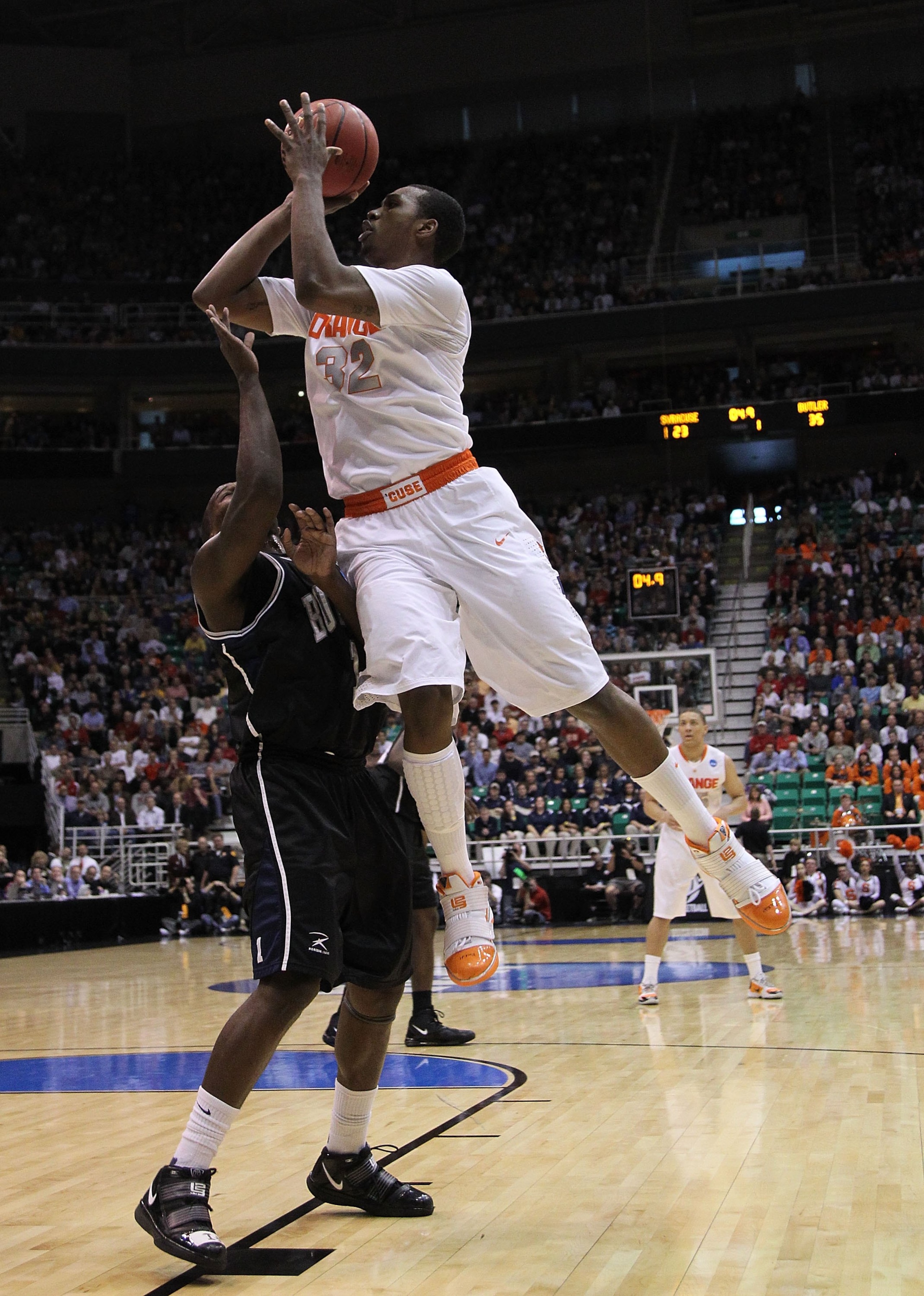 SALT LAKE CITY - MARCH 25:  Kris Joseph #32 of the Syracuse Orange in action against the Butler Bulldogs during the west regional semifinal of the 2010 NCAA men's basketball tournament at the Energy Solutions Arena on March 25, 2010 in Salt Lake City, Uta