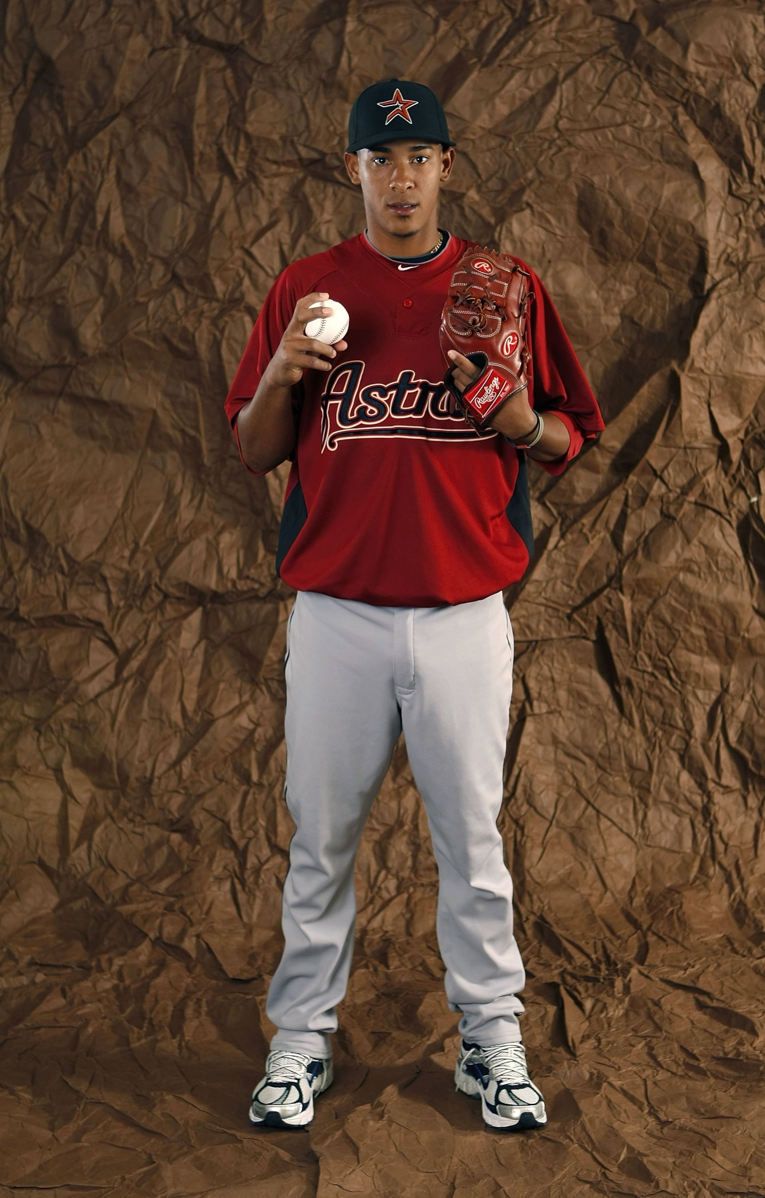 KISSIMMEE, FL - FEBRUARY 25:  Henry Villar #92 of the Houston Astros poses during photo day at Osceola County Stadium on February 25, 2010 in Kissimmee, Florida.  (Photo by Gregory Shamus/Getty Images)