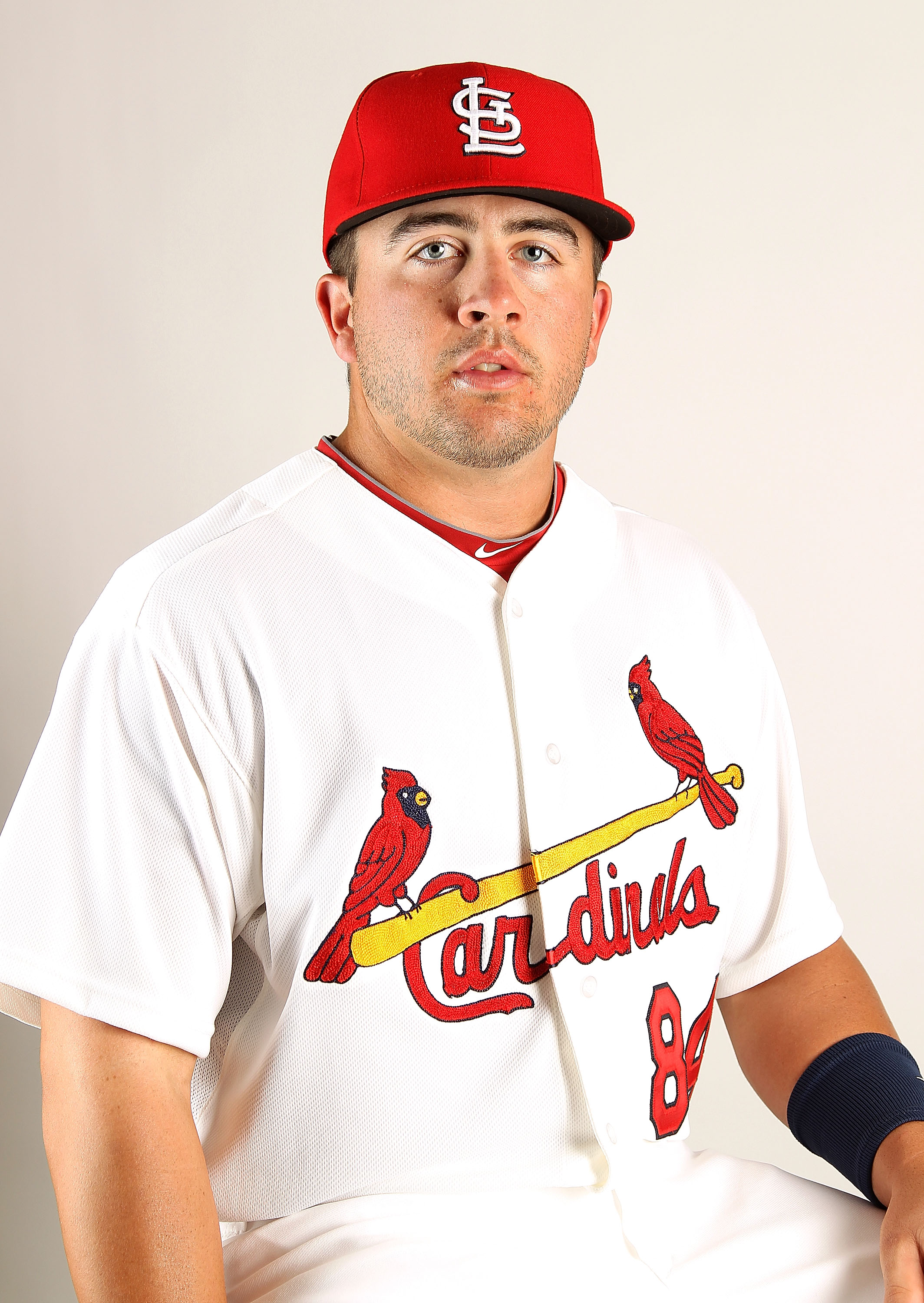 JUPITER, FL - FEBRUARY 24: Zack Cox #84 of the St. Louis Cardinals during Photo Day at Roger Dean Stadium on February 24, 2011 in Jupiter, Florida.  (Photo by Mike Ehrmann/Getty Images)