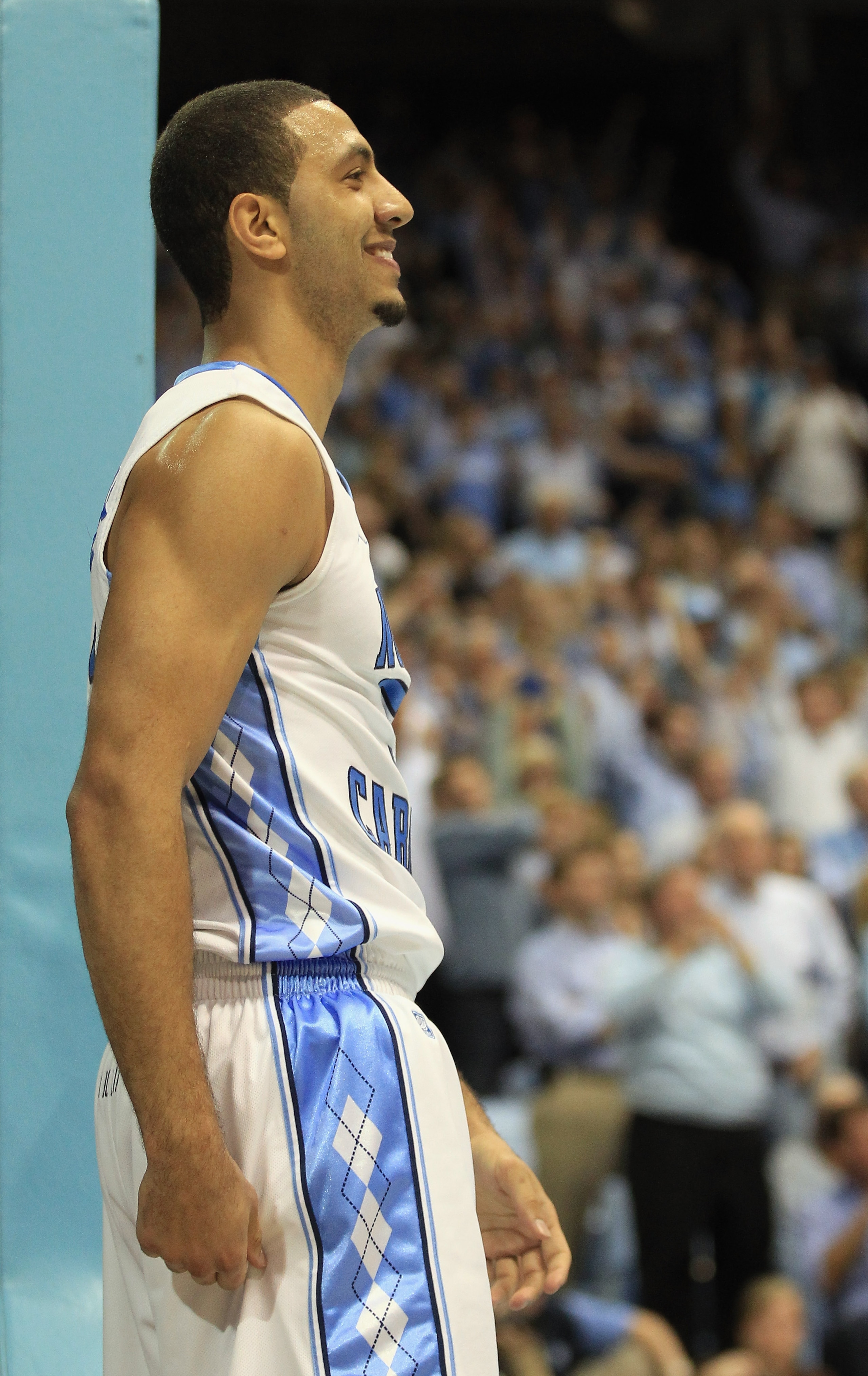 CHAPEL HILL, NC - MARCH 05:  Kendall Marshall #5 of the North Carolina Tar Heels reacts after a play during their game against the Duke Blue Devils at the Dean E. Smith Center on March 5, 2011 in Chapel Hill, North Carolina.  (Photo by Streeter Lecka/Gett