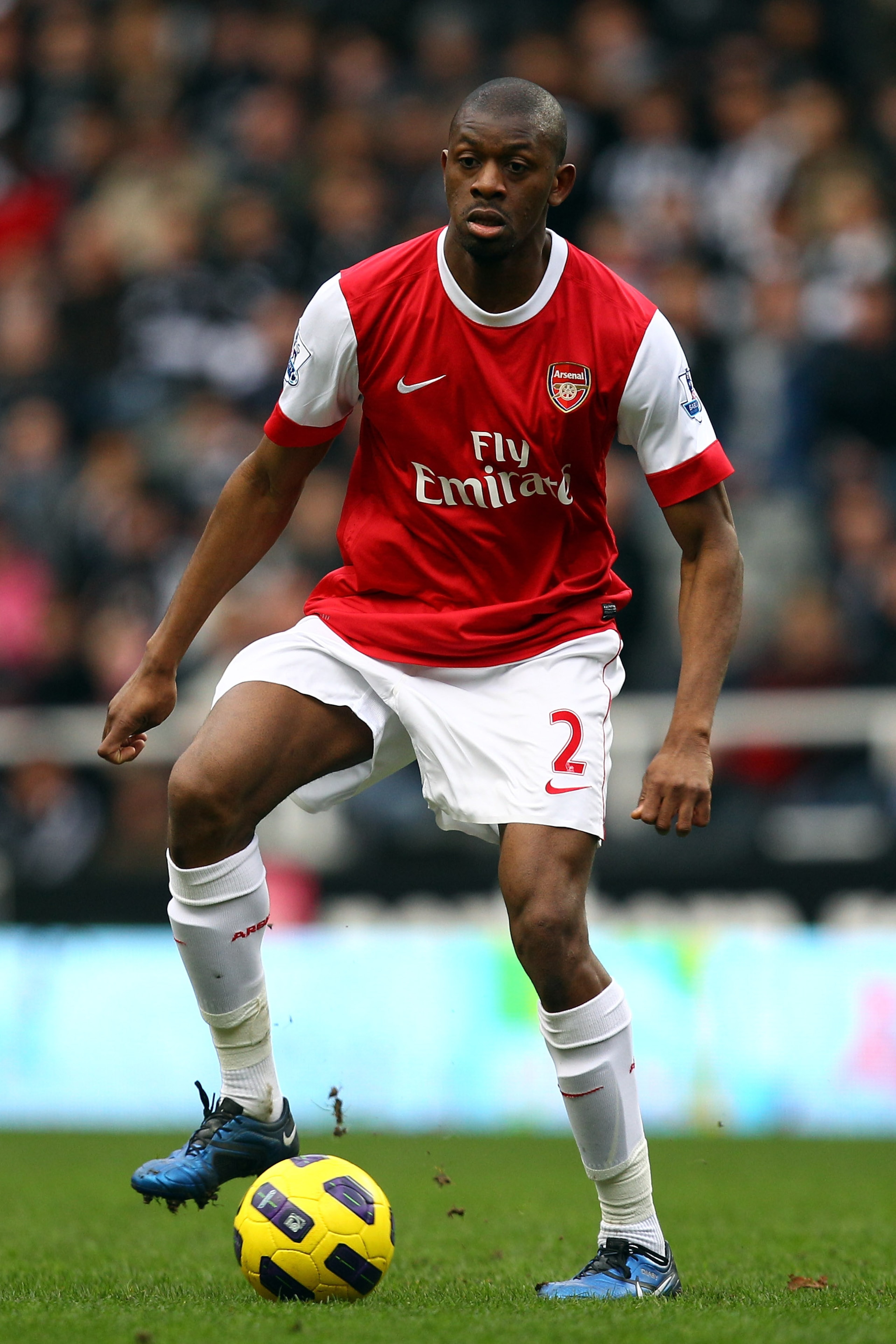 NEWCASTLE UPON TYNE, ENGLAND - FEBRUARY 05: Abou Diaby of Arsenal in action during the Barclays Premier League match between Newcastle United and Arsenal at St James' Park on February 5, 2011 in Newcastle upon Tyne, England. (Photo by Richard Heathcote/ NEWCASTLE UPON TYNE, ENGLAND - FEBRUARY 05: Abou Diaby of Arsenal in action during the Barclays Premier League match between Newcastle United and Arsenal at St James' Park on February 5, 2011 in Newcastle upon Tyne, England. (Photo by Richard Heathcote/
