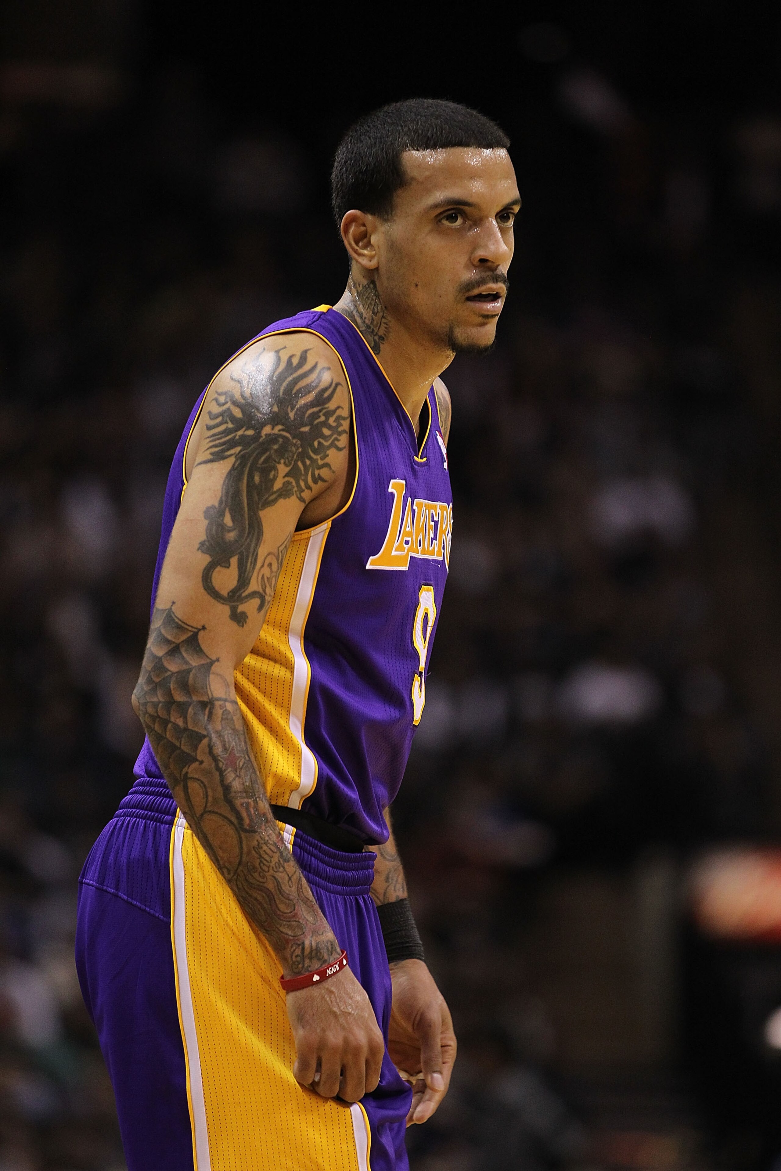 SAN ANTONIO, TX - DECEMBER 28:  Forward Matt Barnes #9 of the Los Angeles Lakers at AT&T Center on December 28, 2010 in San Antonio, Texas.  NOTE TO USER: User expressly acknowledges and agrees that, by downloading and/or using this photograph, user is co