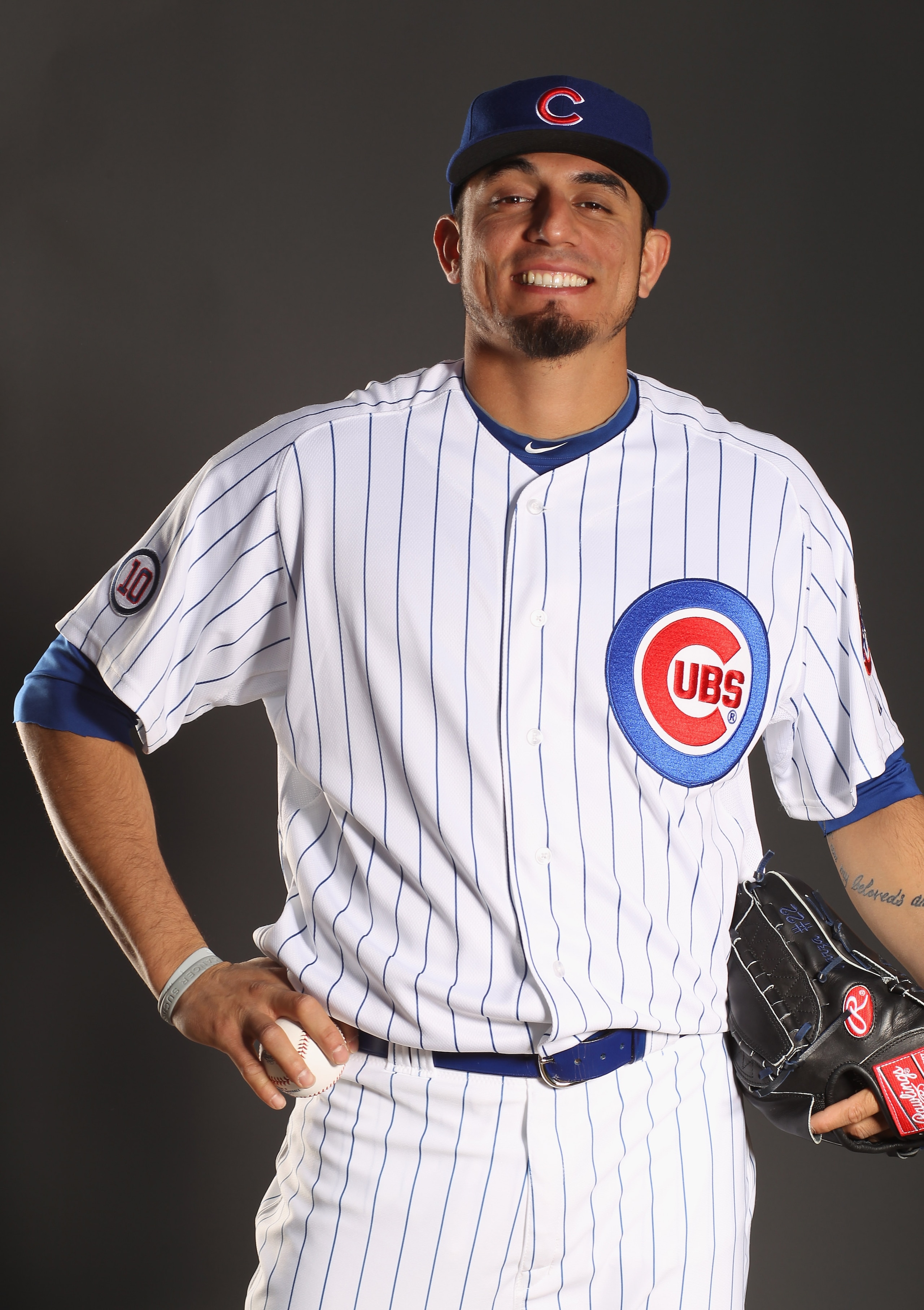MESA, AZ - FEBRUARY 22:  Matt Garza #17 of the Chicago Cubs poses for a portrait during media photo day at Finch Park on February 22, 2011 in Mesa, Arizona.  (Photo by Ezra Shaw/Getty Images)