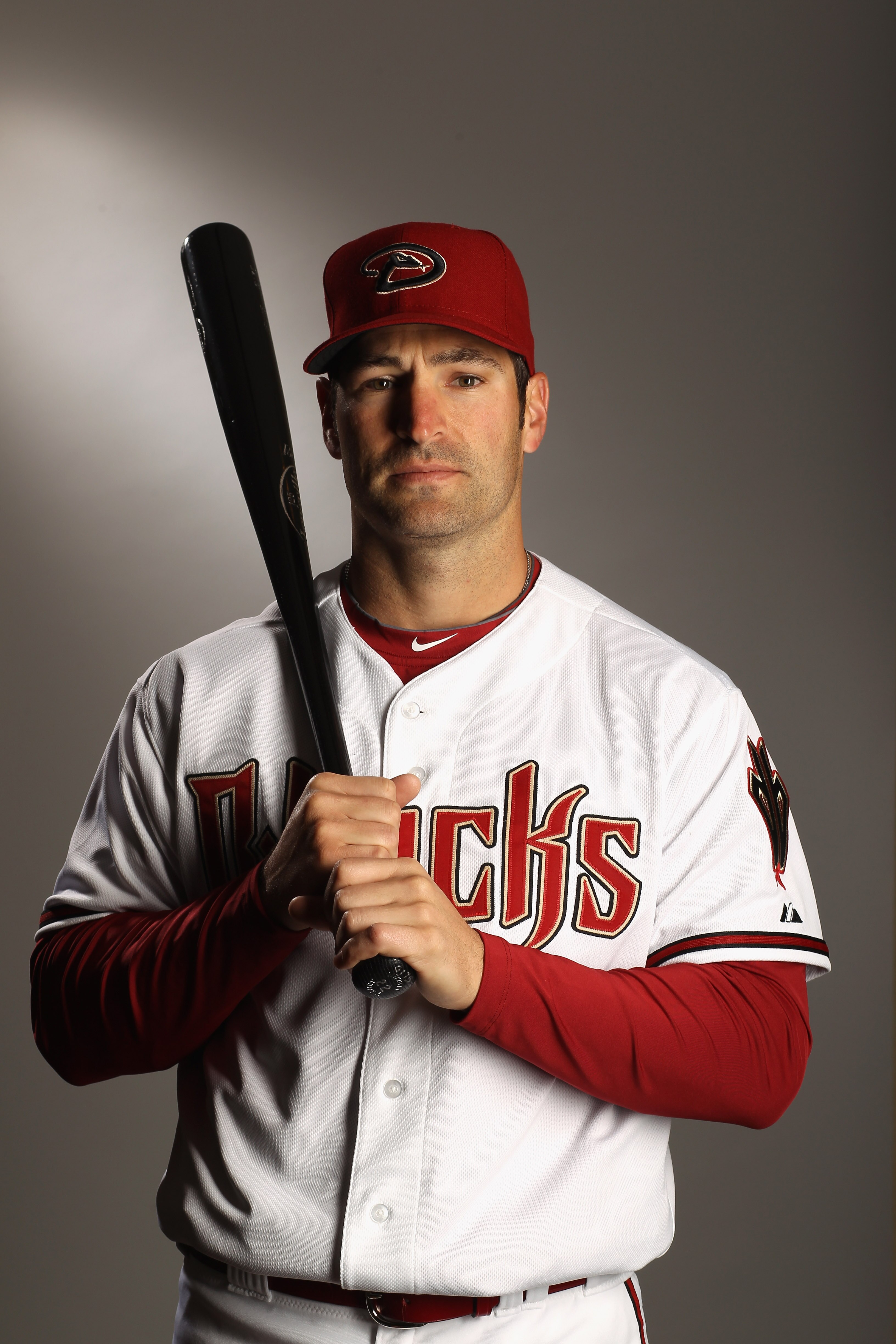 SCOTTSDALE, AZ - FEBRUARY 21:  Xavier Nady #22 of the Arizona Diamondbacks poses for a portrait at Salt River Fields at Talking Stick on February 21, 2011 in Scottsdale, Arizona.  (Photo by Ezra Shaw/Getty Images)