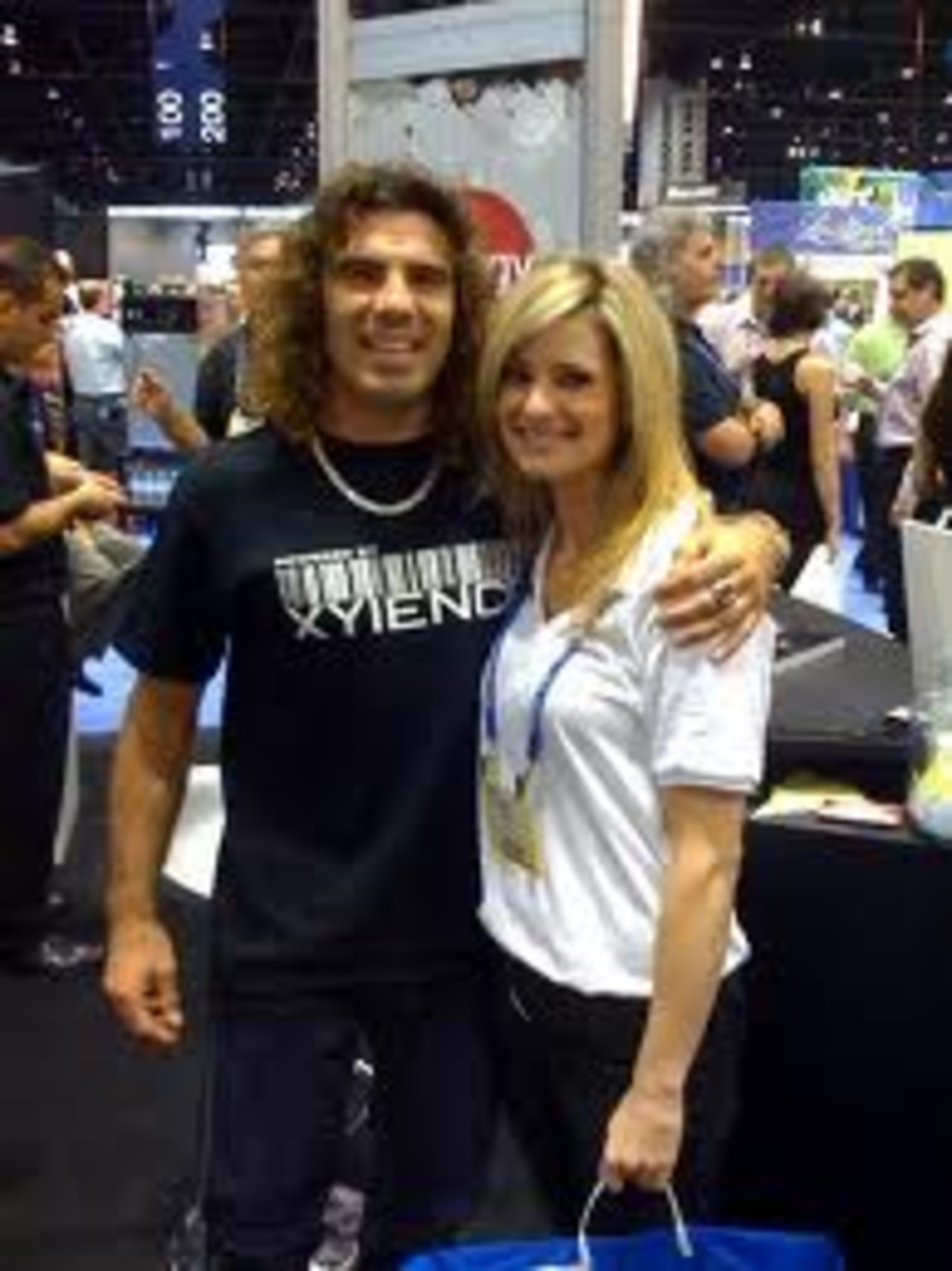 Clay Guida posing with fans
