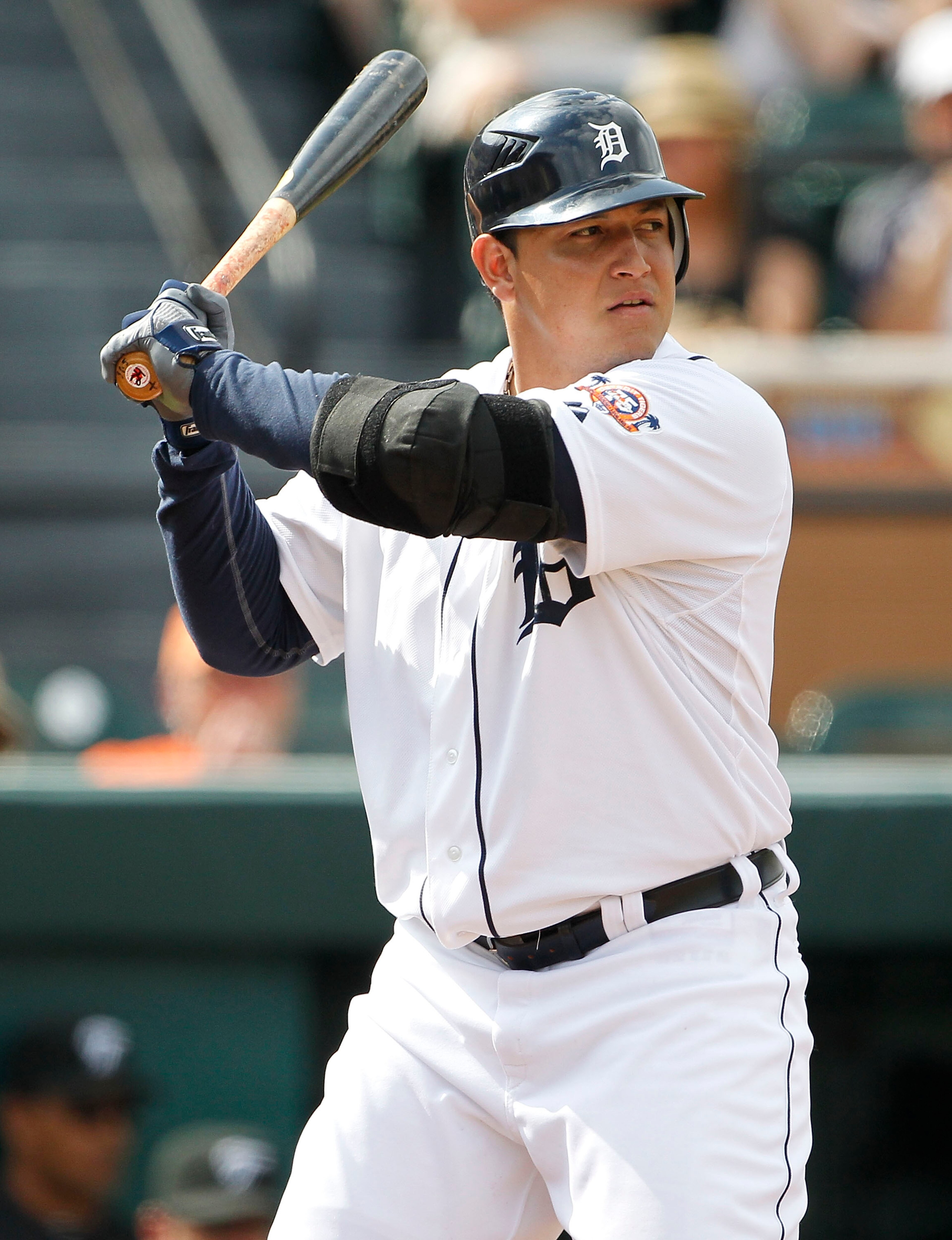 LAKELAND, FL - MARCH 01: Miguel Cabrera #24 of the Detroit Tigers bats during the game against the Toronto Blue Jays at Joker Marchant Stadium on March 1, 2011 in Lakeland, Florida. The Tigers defeated the Blue Jays 6-2. (Photo by Leon Halip/Getty Image LAKELAND, FL - MARCH 01: Miguel Cabrera #24 of the Detroit Tigers bats during the game against the Toronto Blue Jays at Joker Marchant Stadium on March 1, 2011 in Lakeland, Florida. The Tigers defeated the Blue Jays 6-2. (Photo by Leon Halip/Getty Image