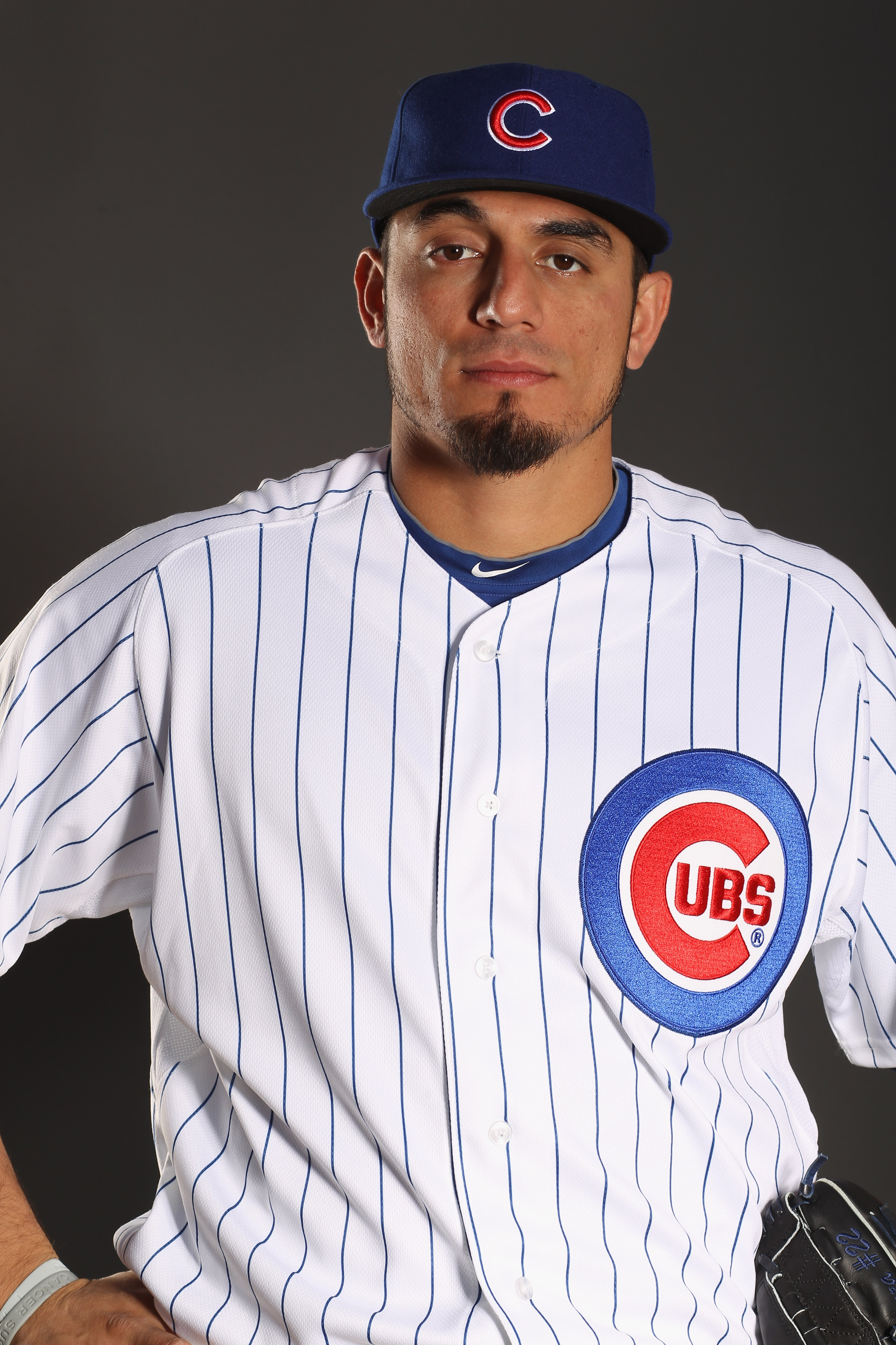 as-is* Mlb Chicago Cubs #12 Soriano Striped Button Up Baseball Jersey