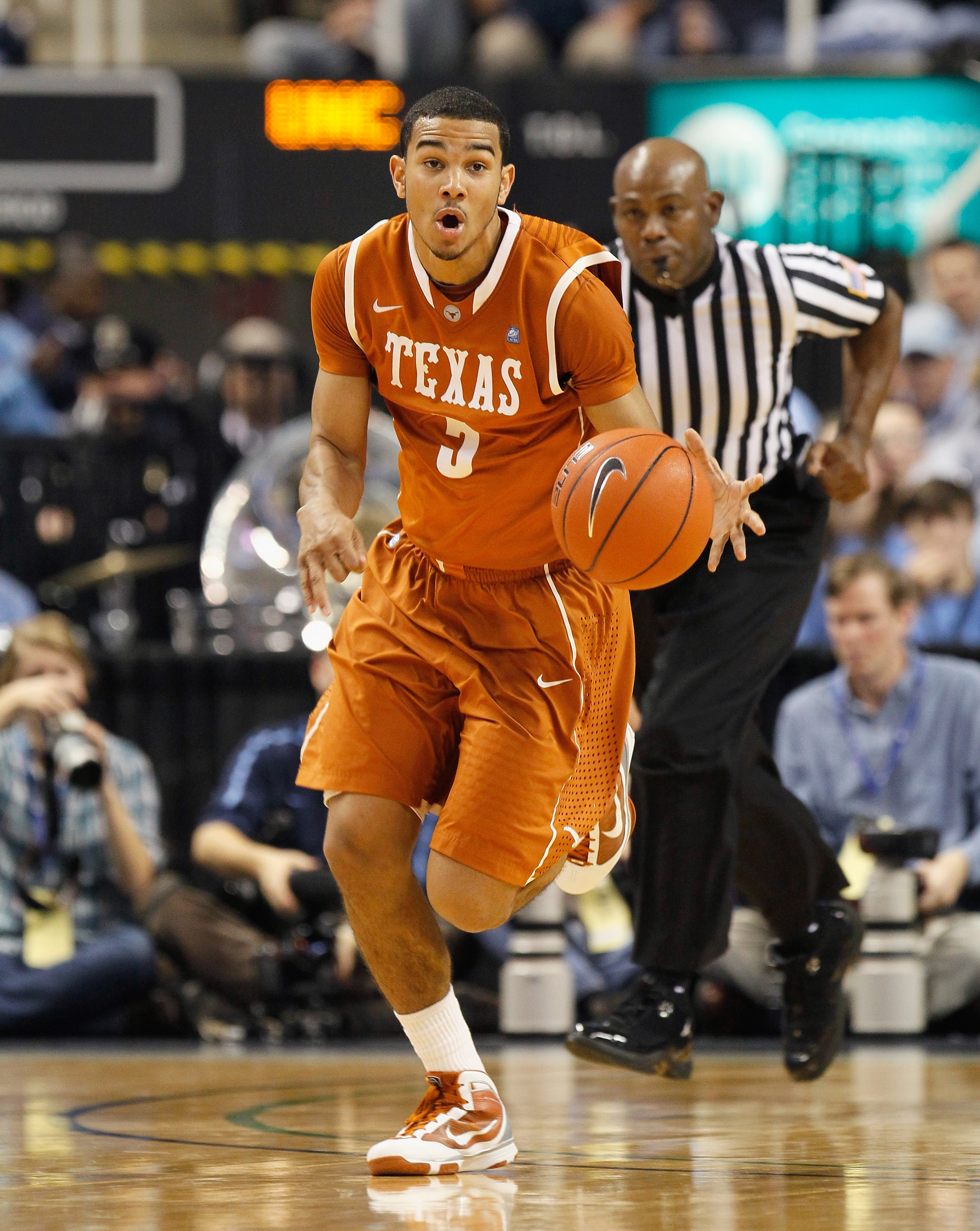 GREENSBORO, NC - DECEMBER 18: Cory Joseph #5 of the Texas Longhorns against the North Carolina Tar Heels at Greensboro Coliseum on December 18, 2010 in Greensboro, North Carolina. (Photo by Kevin C. Cox/Getty Images) GREENSBORO, NC - DECEMBER 18: Cory Joseph #5 of the Texas Longhorns against the North Carolina Tar Heels at Greensboro Coliseum on December 18, 2010 in Greensboro, North Carolina. (Photo by Kevin C. Cox/Getty Images)