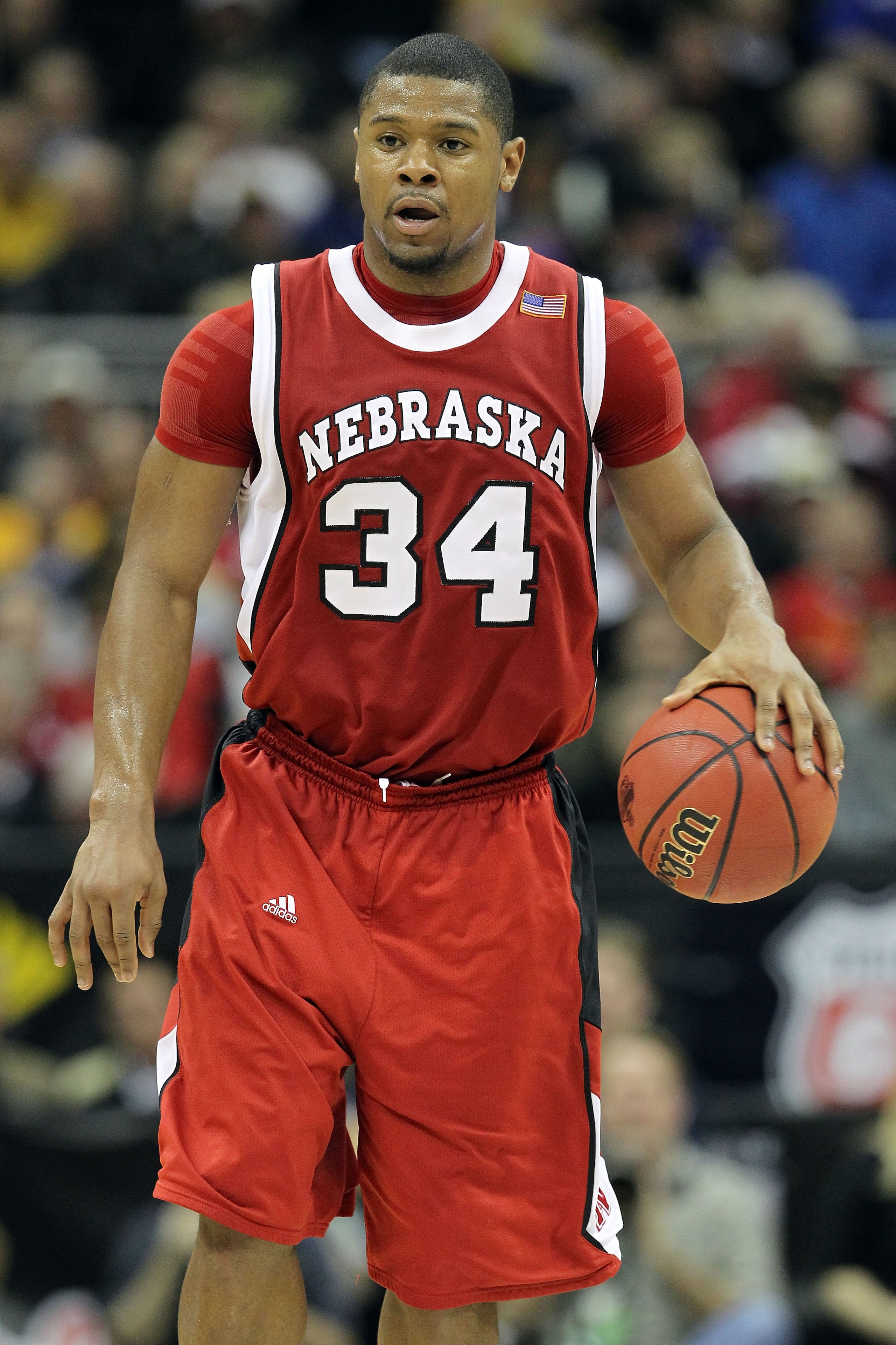 KANSAS CITY, MO - MARCH 10: Lance Jeter #34 of the Nebraska Cornhuskers moves the ball in the second half against the Missouri Tigers during the first round game of the 2010 Phillips 66 Big 12 Men's Basketball Tournament at the Sprint Center on March 10, KANSAS CITY, MO - MARCH 10: Lance Jeter #34 of the Nebraska Cornhuskers moves the ball in the second half against the Missouri Tigers during the first round game of the 2010 Phillips 66 Big 12 Men's Basketball Tournament at the Sprint Center on March 10,