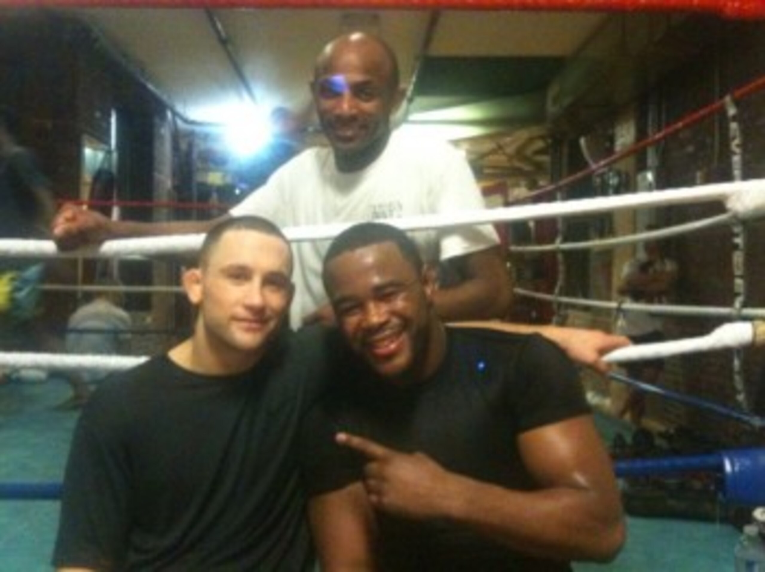 Frankie Edgar training with Rashad Evans