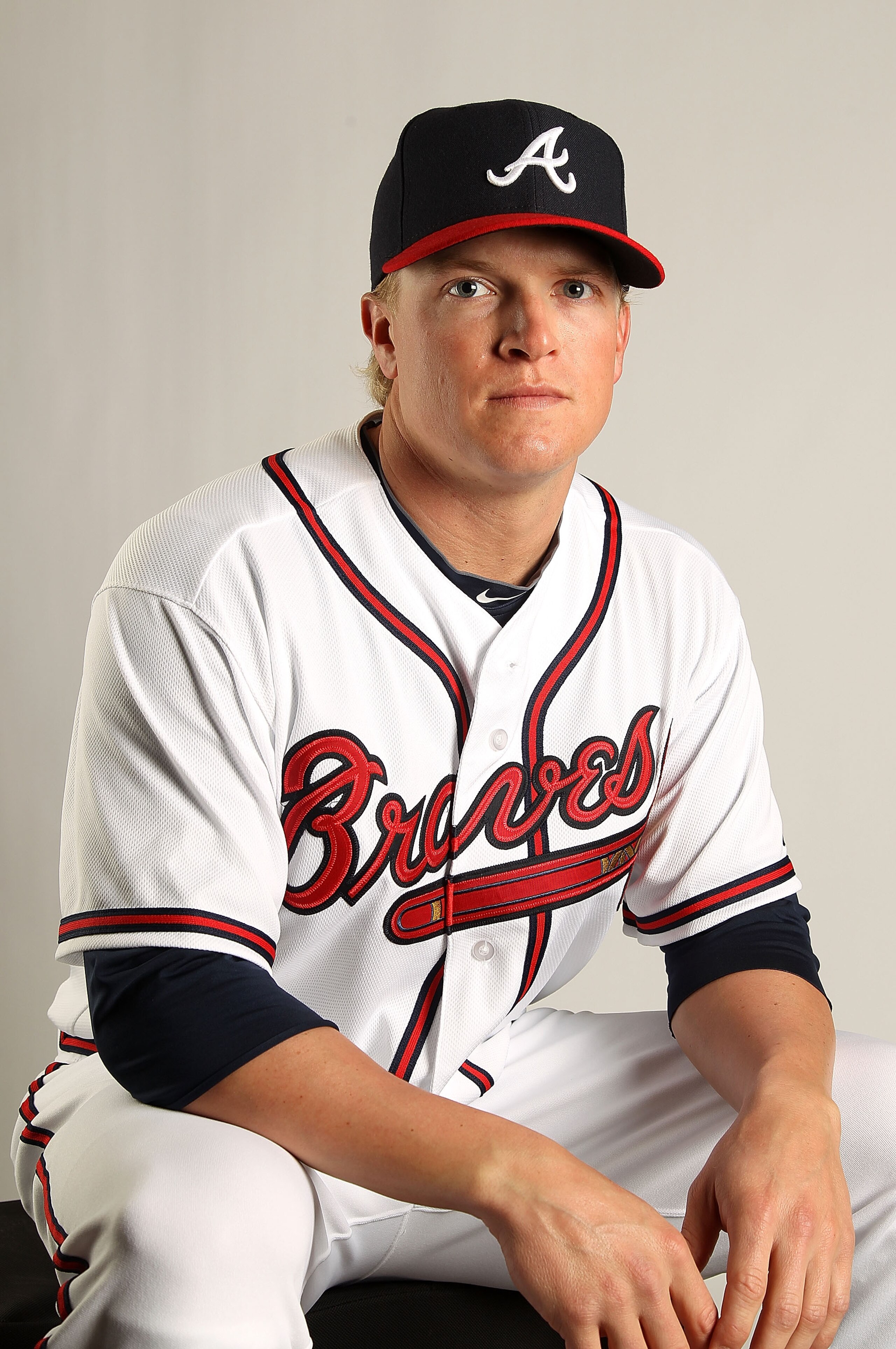 LAKE BUENA VISTA, FL - FEBRUARY 21: Nate McLouth #13 of the Atlanta Braves during Photo Day at  Champion Stadium at ESPN Wide World of Sports of Complex on February 21, 2011 in Lake Buena Vista, Florida.  (Photo by Mike Ehrmann/Getty Images)