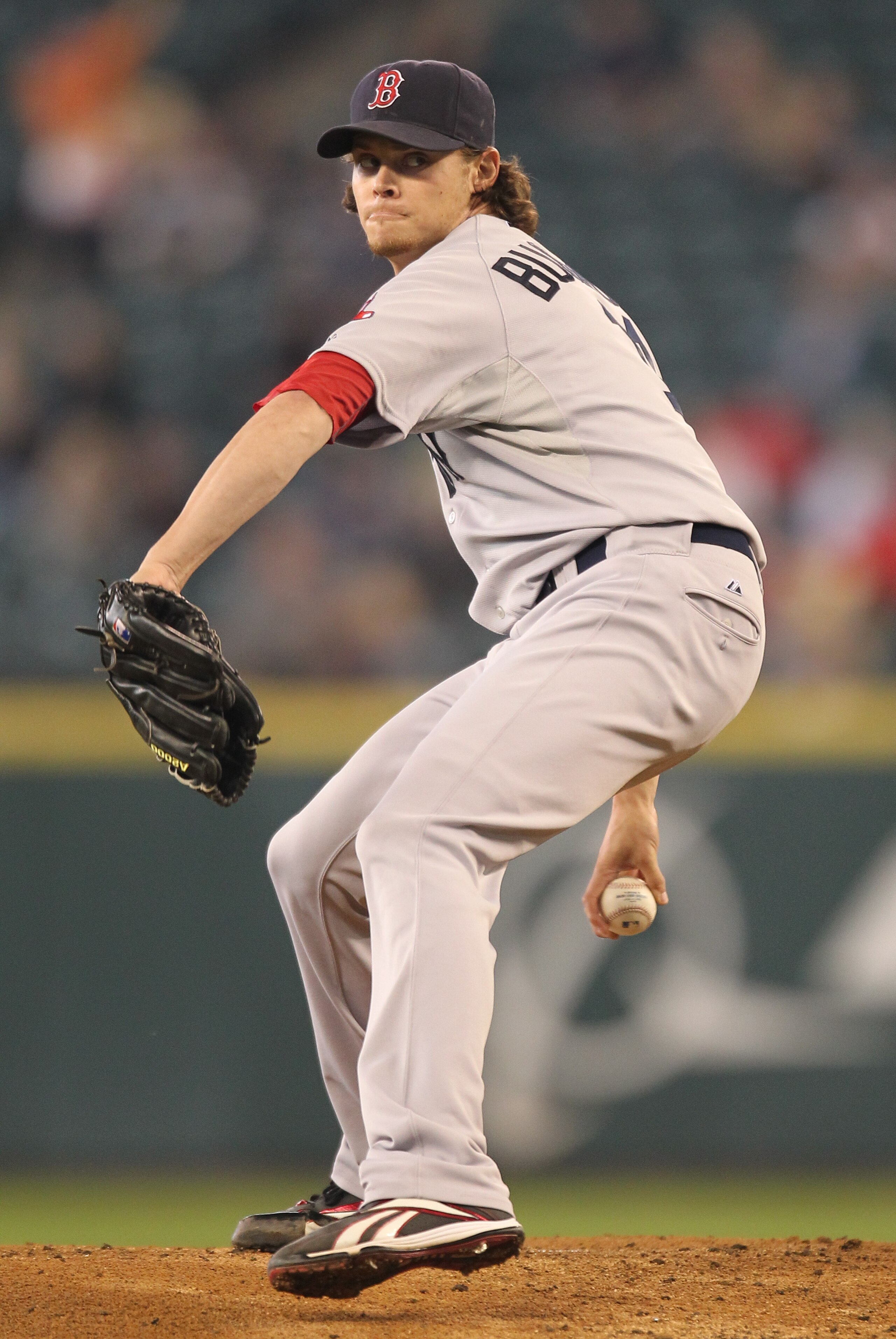 SEATTLE - SEPTEMBER 15:  Starting pitcher Clay Buchholz #11 of the Boston Red Sox pitches against the Seattle Mariners at Safeco Field on September 15, 2010 in Seattle, Washington. (Photo by Otto Greule Jr/Getty Images)