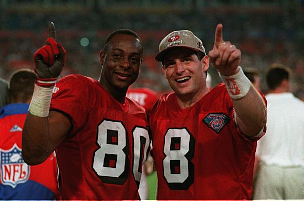 1994 San Francisco 49ers Super Bowl: Steve Young gets the monkey