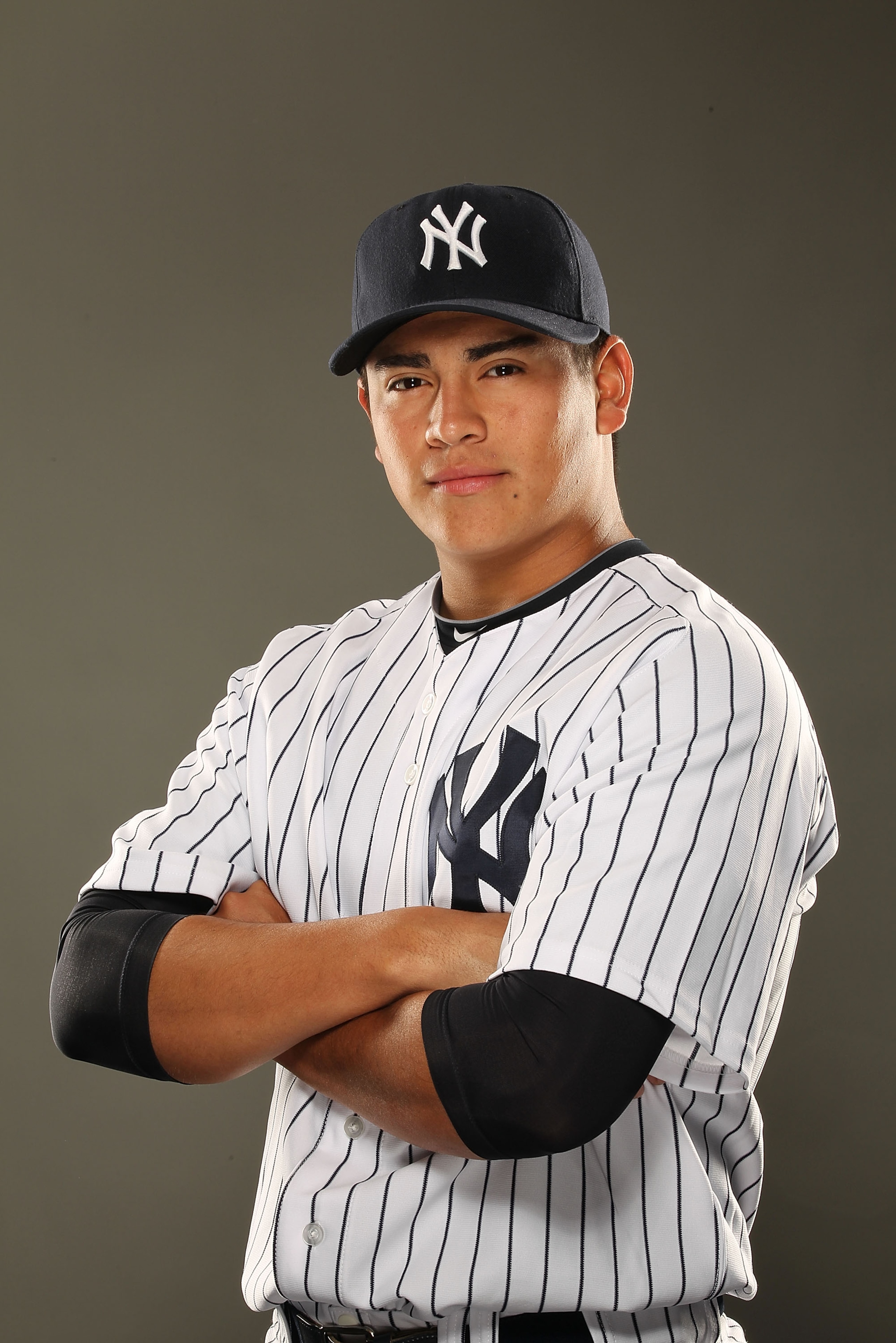 TAMPA, FL - FEBRUARY 23:  Manuel Banuelos #92 of the New York Yankees poses for a portrait on Photo Day at George M. Steinbrenner Field on February 23, 2011 in Tampa, Florida.  (Photo by Al Bello/Getty Images)