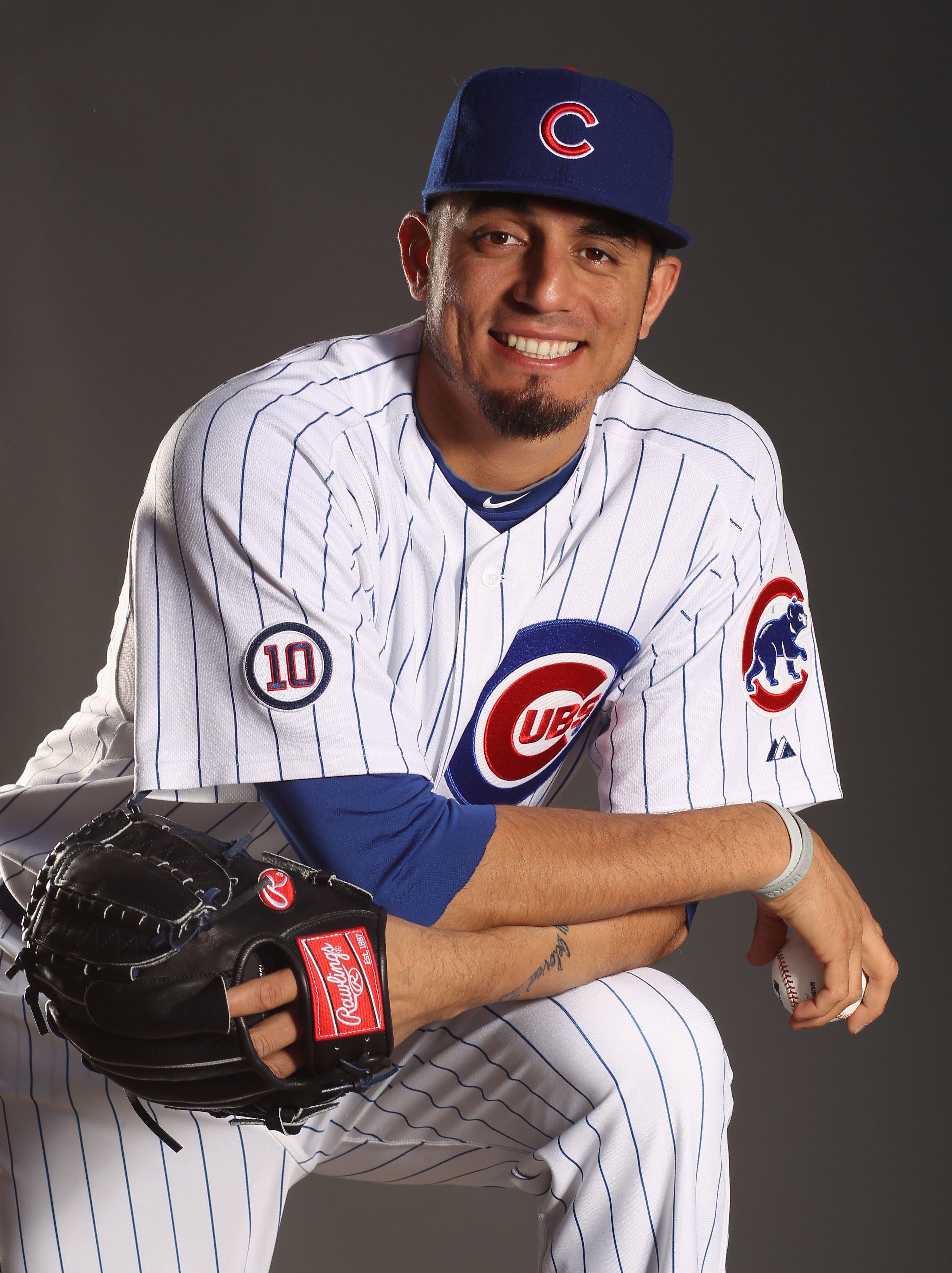 MESA, AZ - FEBRUARY 22: Matt Garza #17 of the Chicago Cubs poses for a portrait during media photo day at Finch Park on February 22, 2011 in Mesa, Arizona.  (Photo by Ezra Shaw/Getty Images)