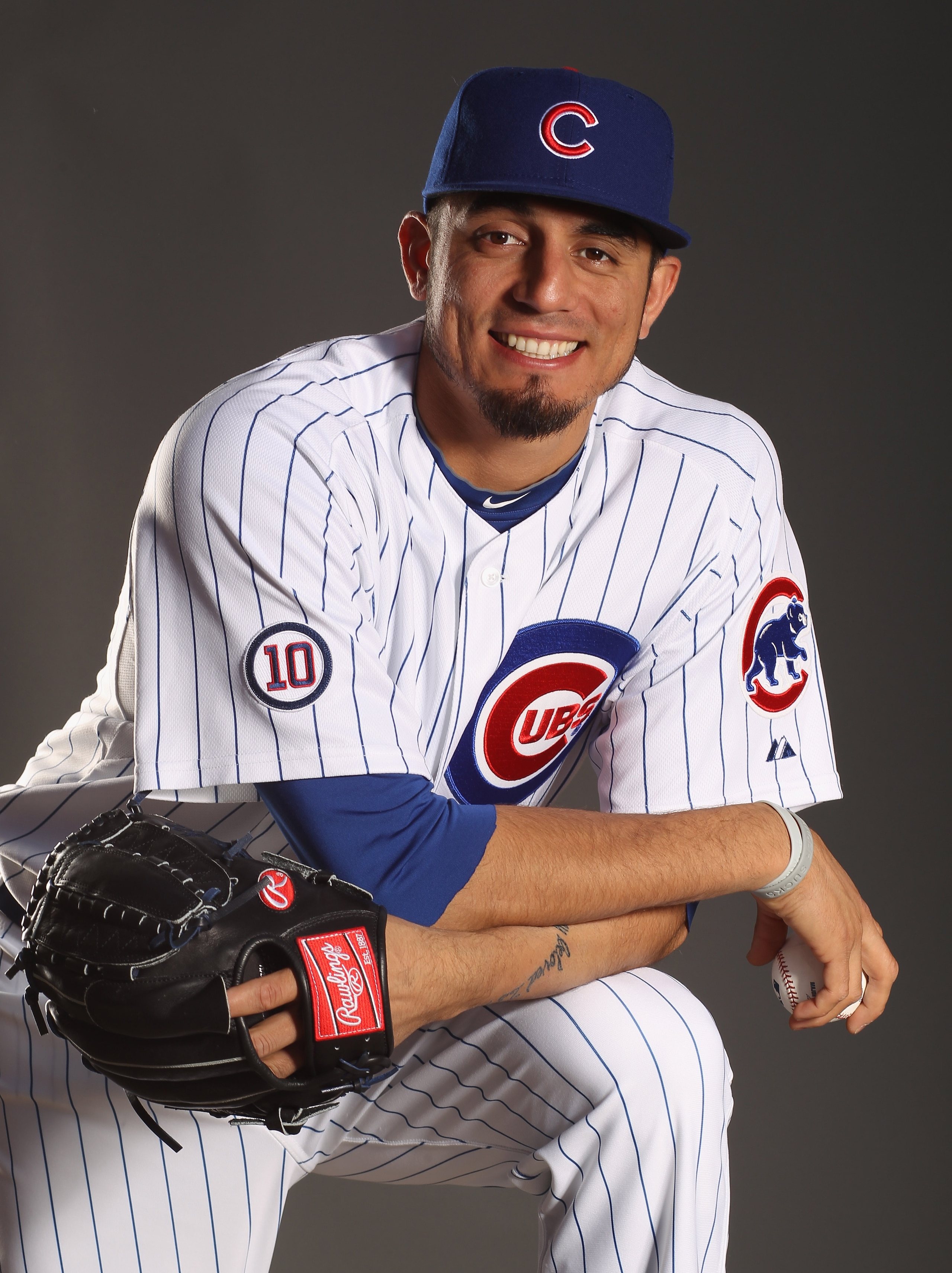 MESA, AZ - FEBRUARY 22: Matt Garza #17 of the Chicago Cubs poses for a portrait during media photo day at Finch Park on February 22, 2011 in Mesa, Arizona.  (Photo by Ezra Shaw/Getty Images)