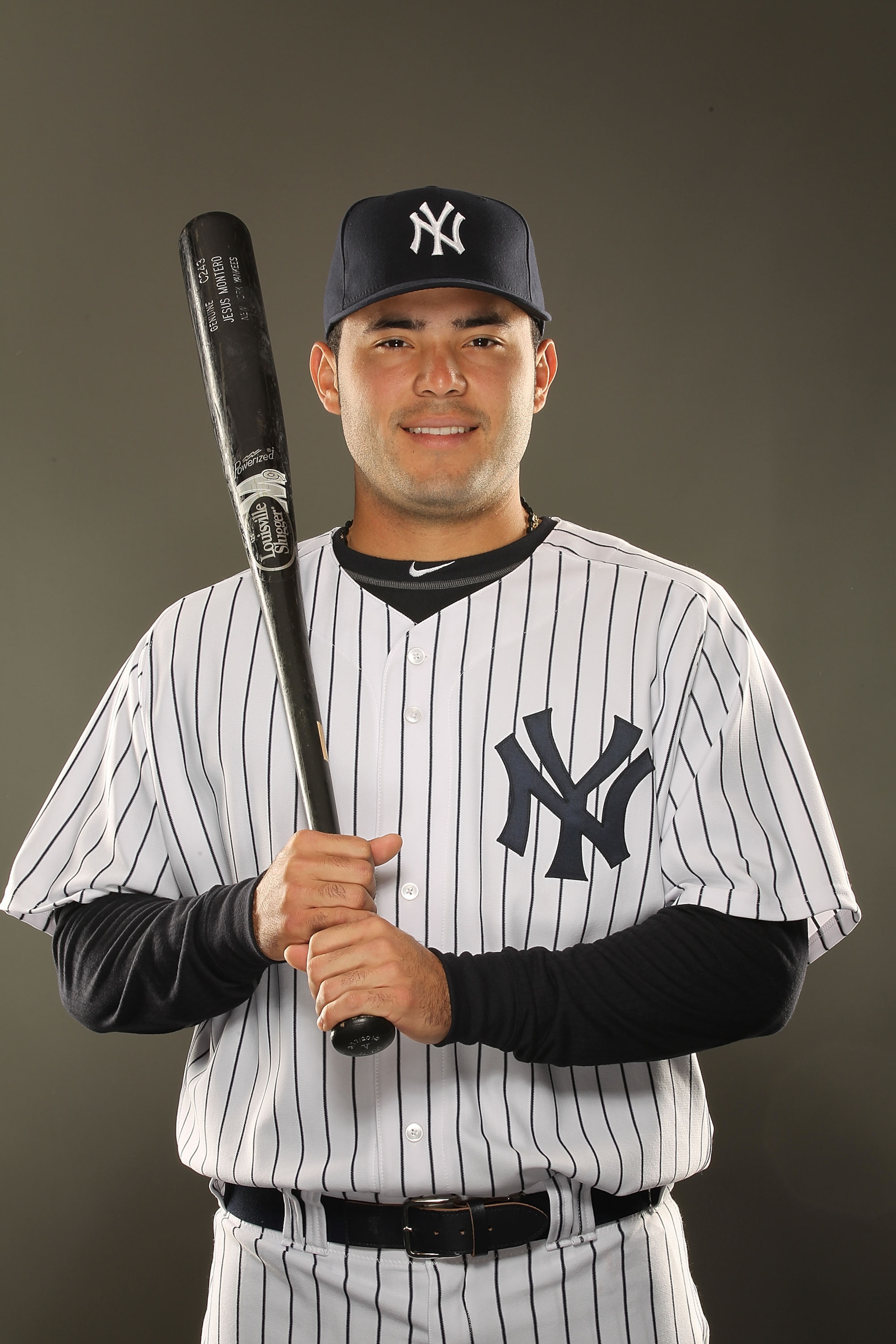 TAMPA, FL - FEBRUARY 23:  Jesus Montero #83 of the New York Yankees poses for a portrait on Photo Day at George M. Steinbrenner Field on February 23, 2011 in Tampa, Florida.  (Photo by Al Bello/Getty Images)