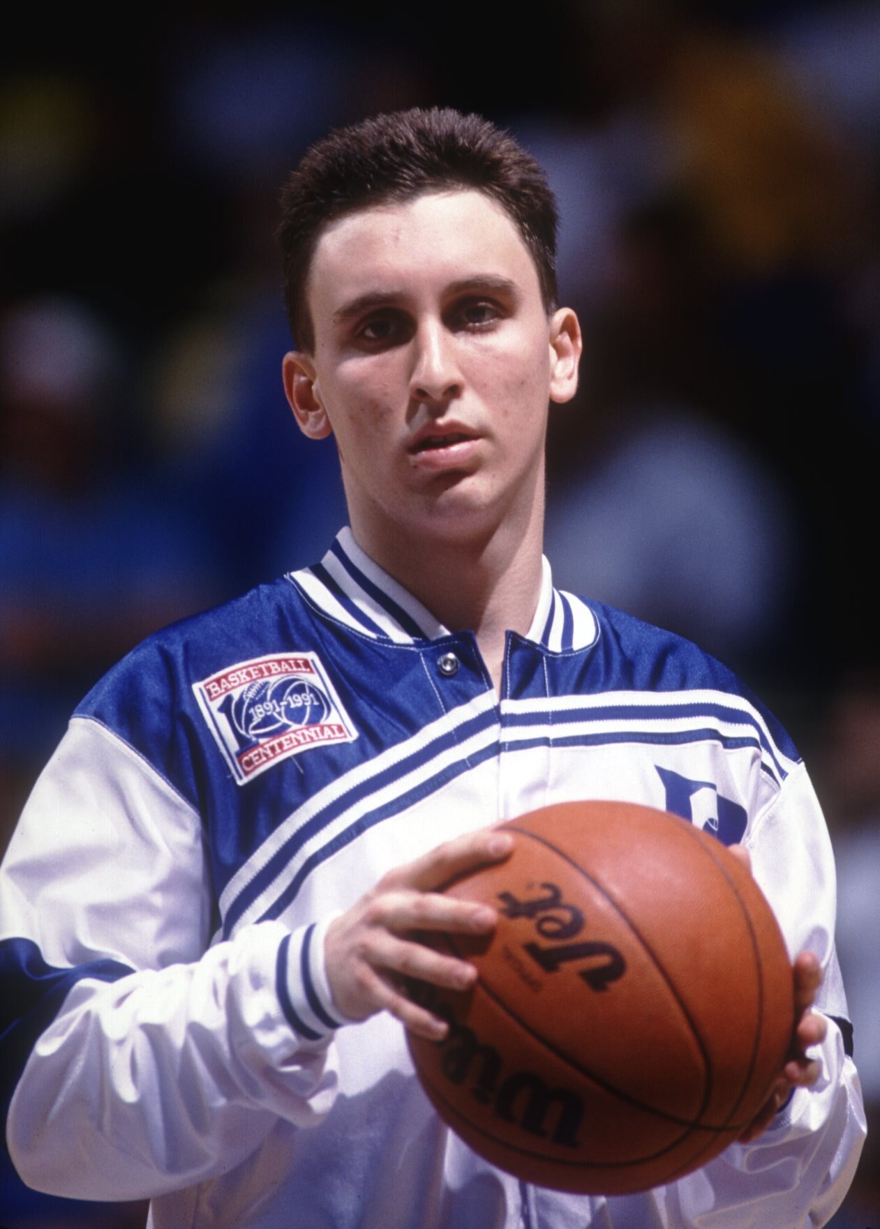 A PORTRAIT OF SACRAMENTO KINGS GUARD BOBBY HURLEY, SHOWN HERE IN 1992 WITH THE DUKE UNIVERSITY BLUE DEVILS.