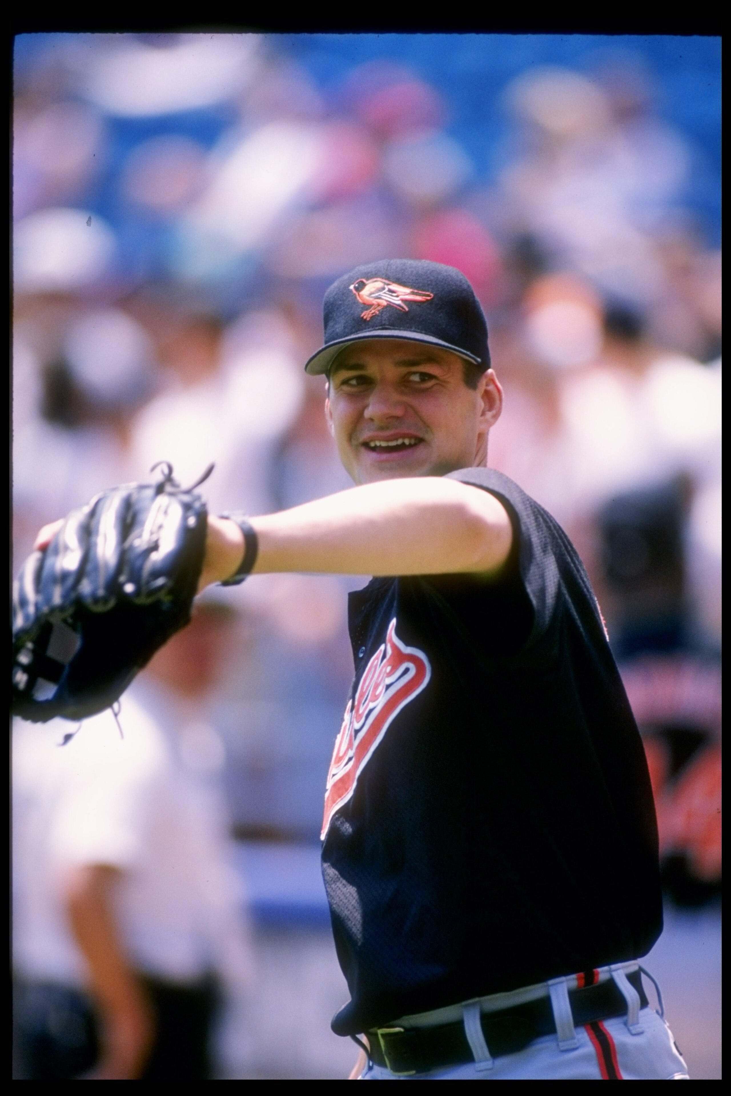 29 May 1994: Pitcher Ben McDonald of the Baltimore Orioles in action during a game against the Chicago White Sox at Comiskey Park in Chicago, Illinois.