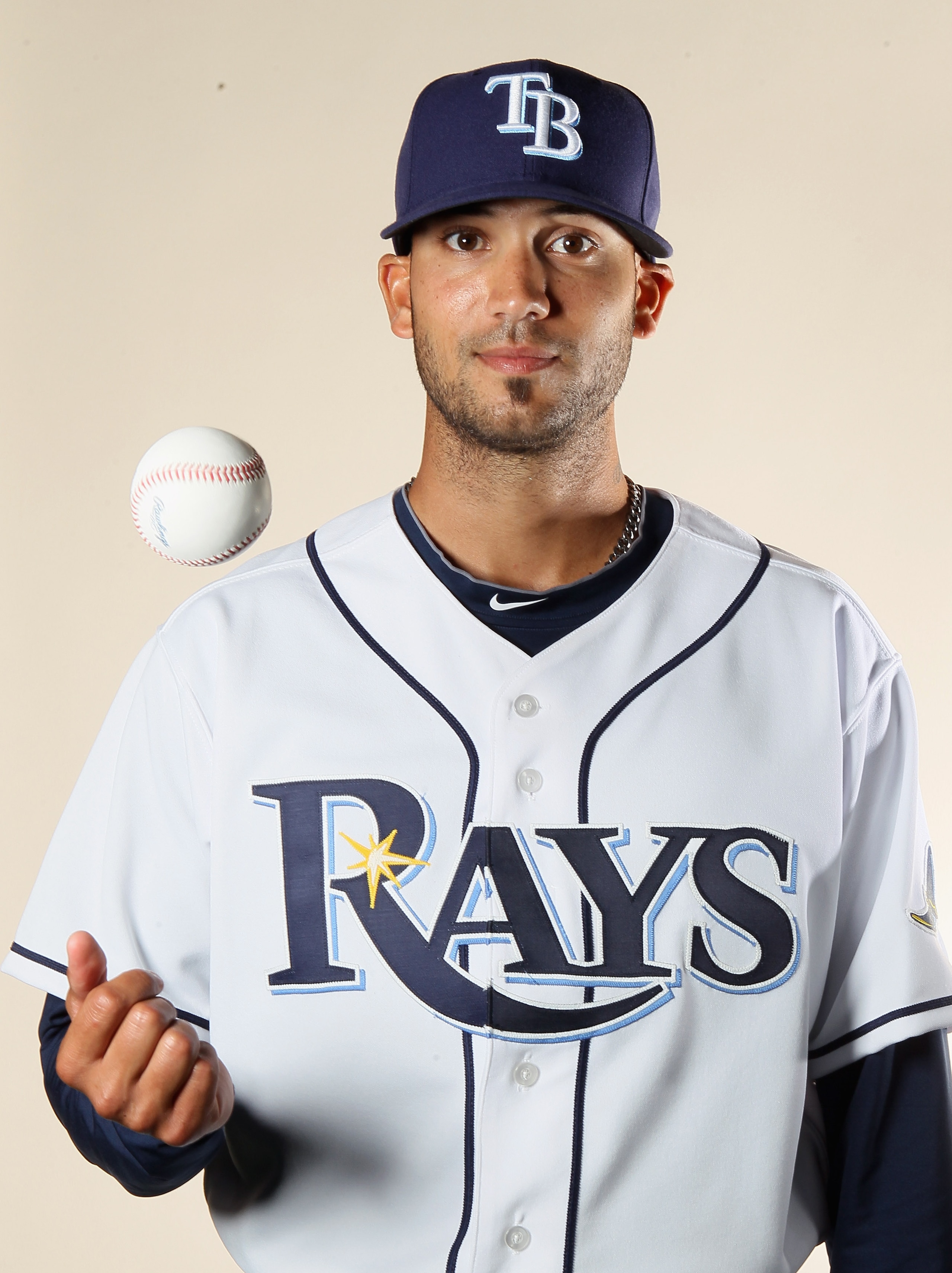 FT. MYERS, FL - FEBRUARY 22:  Matt Bush #44 of the Tampa Bay Rays poses for a portrait during the Tampa Bay Rays Photo Day on February 22, 2011 at the Charlotte Sports Complex in Port Charlotte, Florida.  (Photo by Elsa/Getty Images)