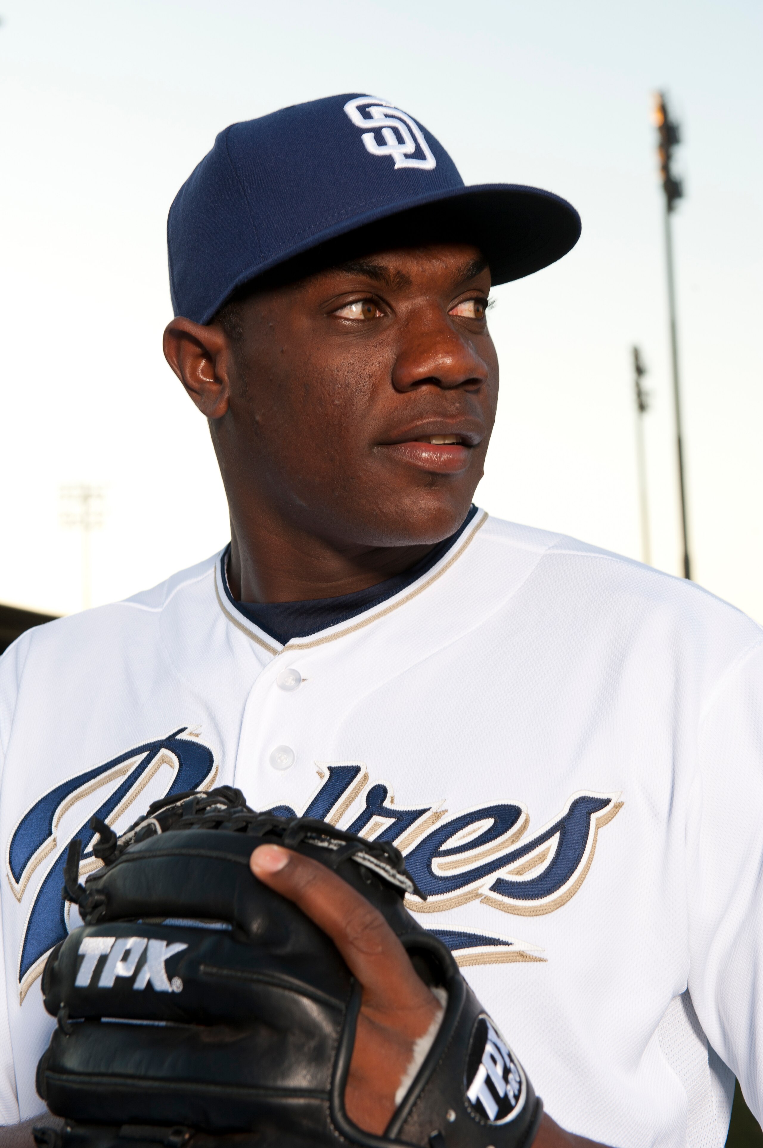 PEORIA, AZ - FEBRUARY 23: Simon Castro #58 of the San Diego Padres poses during their photo day at the Padres Spring Training Complex on February 23, 2011 in Peoria, Arizona. (Photo by Rob Tringali/Getty Images)
