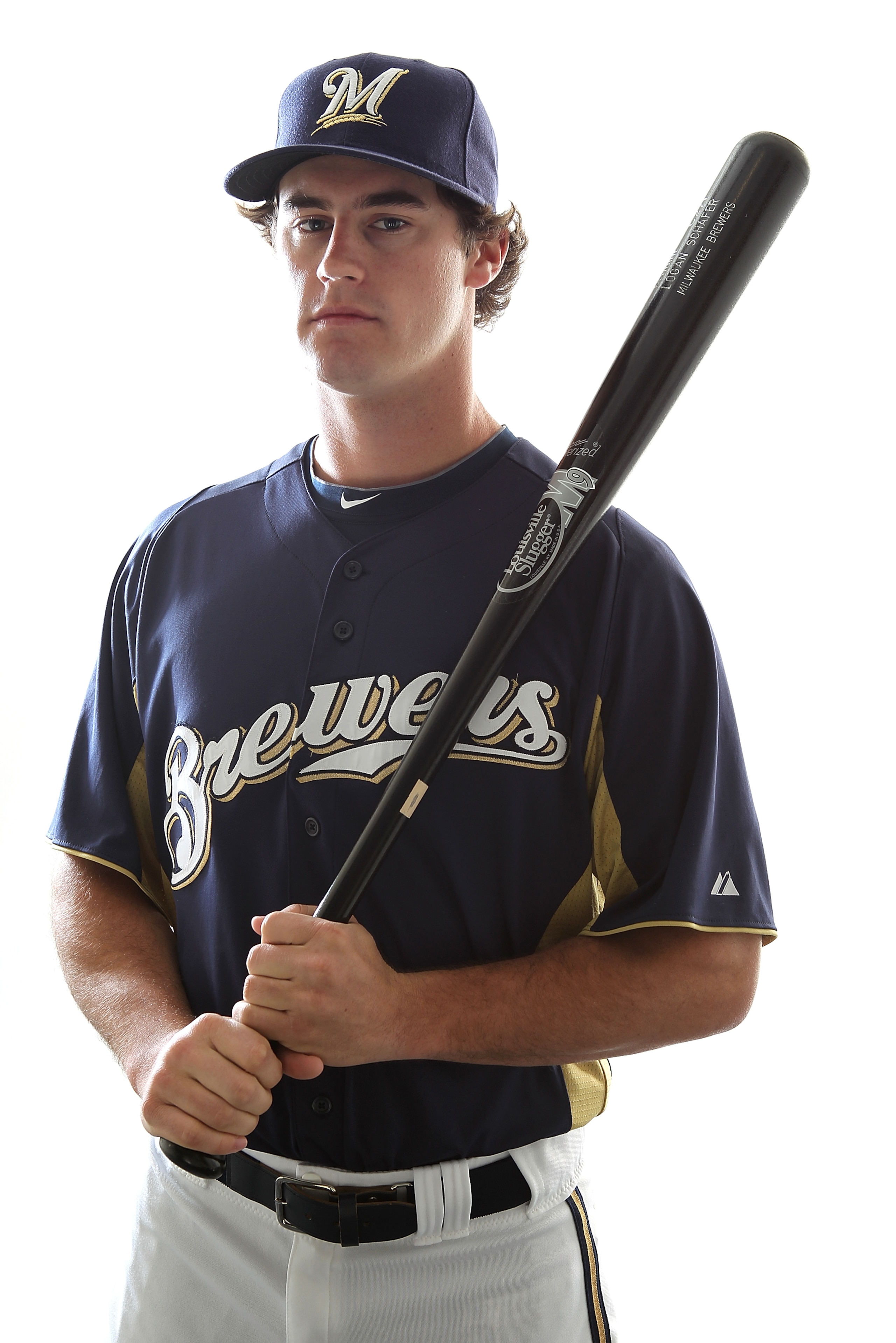 MARYVALE, AZ - FEBRUARY 24:  Logan Schafer #70 of the Milwaukee Brewers poses for a portrait during Spring Training Media Day on February 24, 2011 at Maryvale Stadium in Maryvale, Arizona..  (Photo by Jonathan Ferrey/Getty Images)