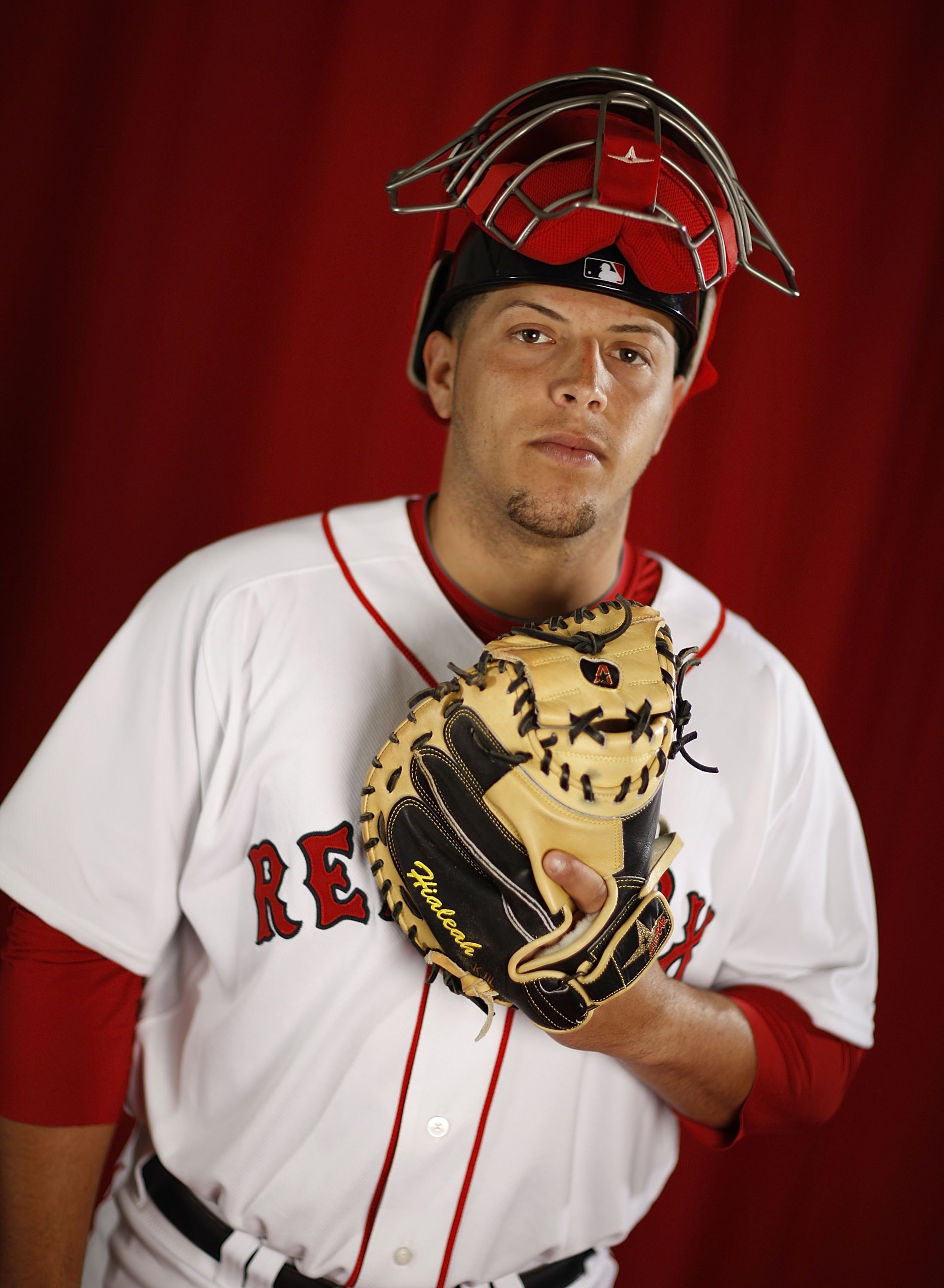 FT. MYERS, FL - FEBRUARY 28:  Luis Exposito #91 of the Boston Red Sox poses during photo day at the Boston Red Sox Spring Training practice facility on February 28, 2010 in Ft. Myers, Florida.  (Photo by Gregory Shamus/Getty Images)