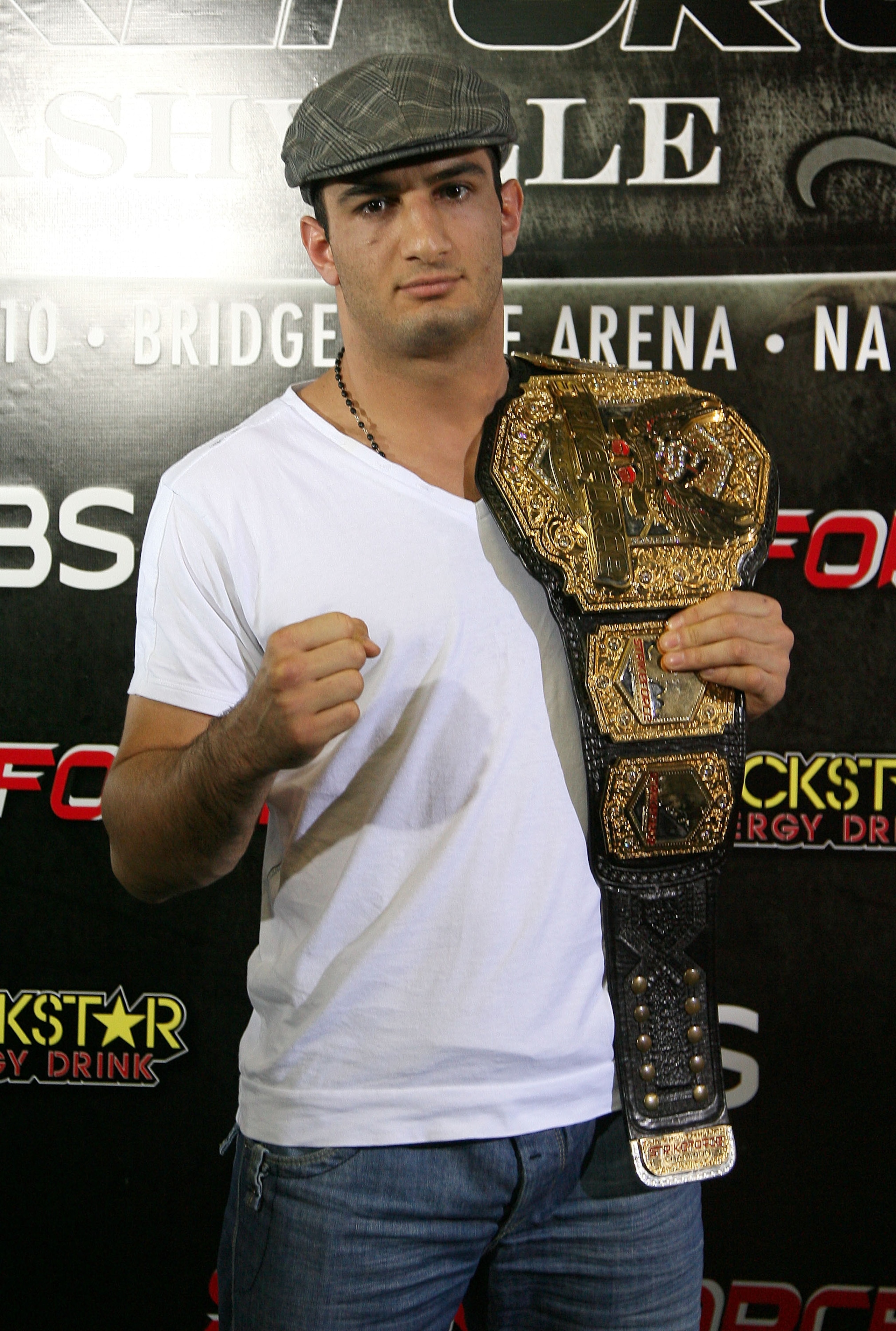 HOLLYWOOD - MARCH 17:  Strikeforce Light Heavyweight Champion Gegard 'The Dreamcatcher' Mousasi attends the CBS' Strikeforce MMA Fighters Open Media Workout on March 17, 2010 in Hollywood, California.  (Photo by Valerie Macon/Getty Images)