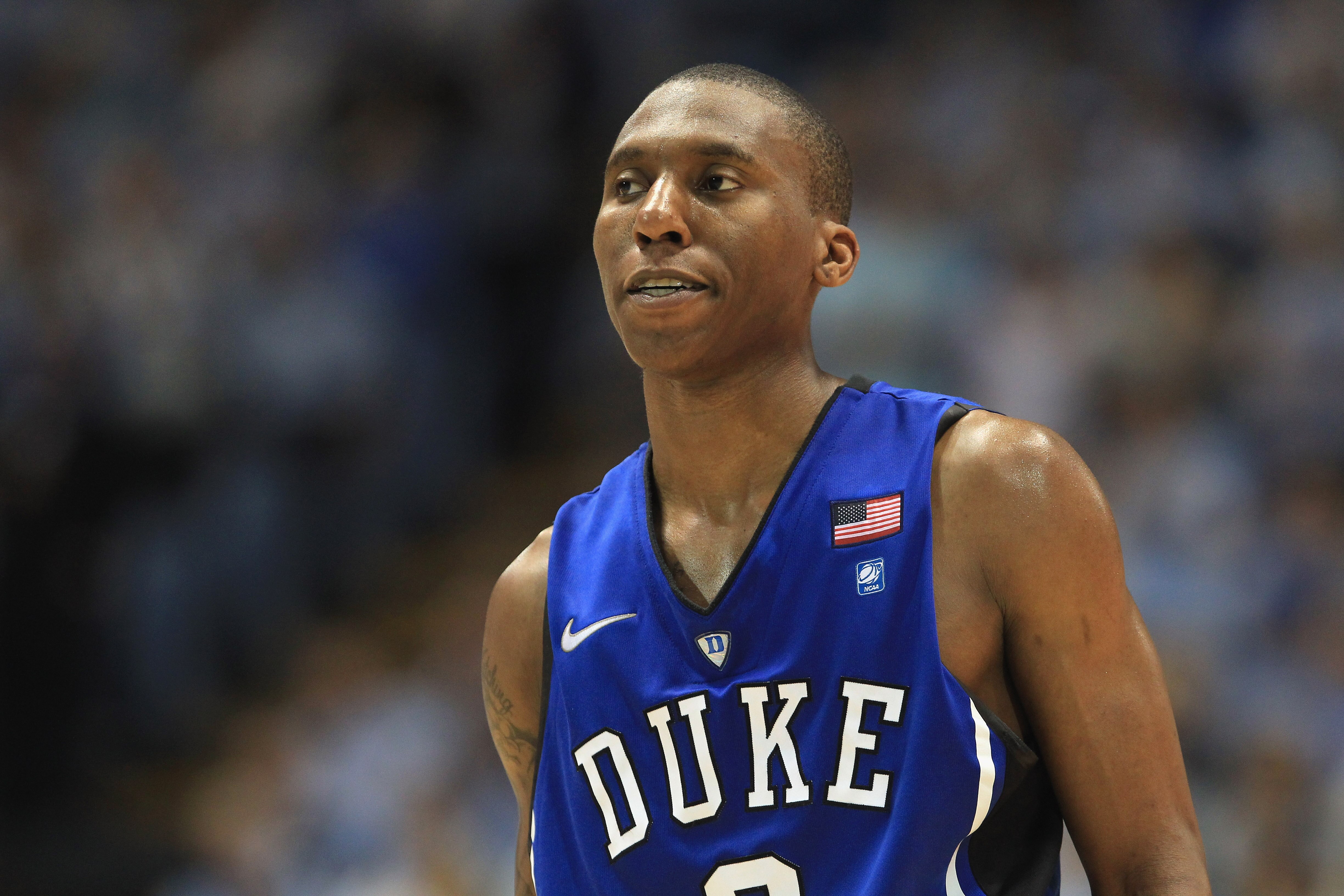CHAPEL HILL, NC - MARCH 05:  Nolan Smith #2 of the Duke Blue Devils watches on against the North Carolina Tar Heels during their game at the Dean E. Smith Center on March 5, 2011 in Chapel Hill, North Carolina.  (Photo by Streeter Lecka/Getty Images)