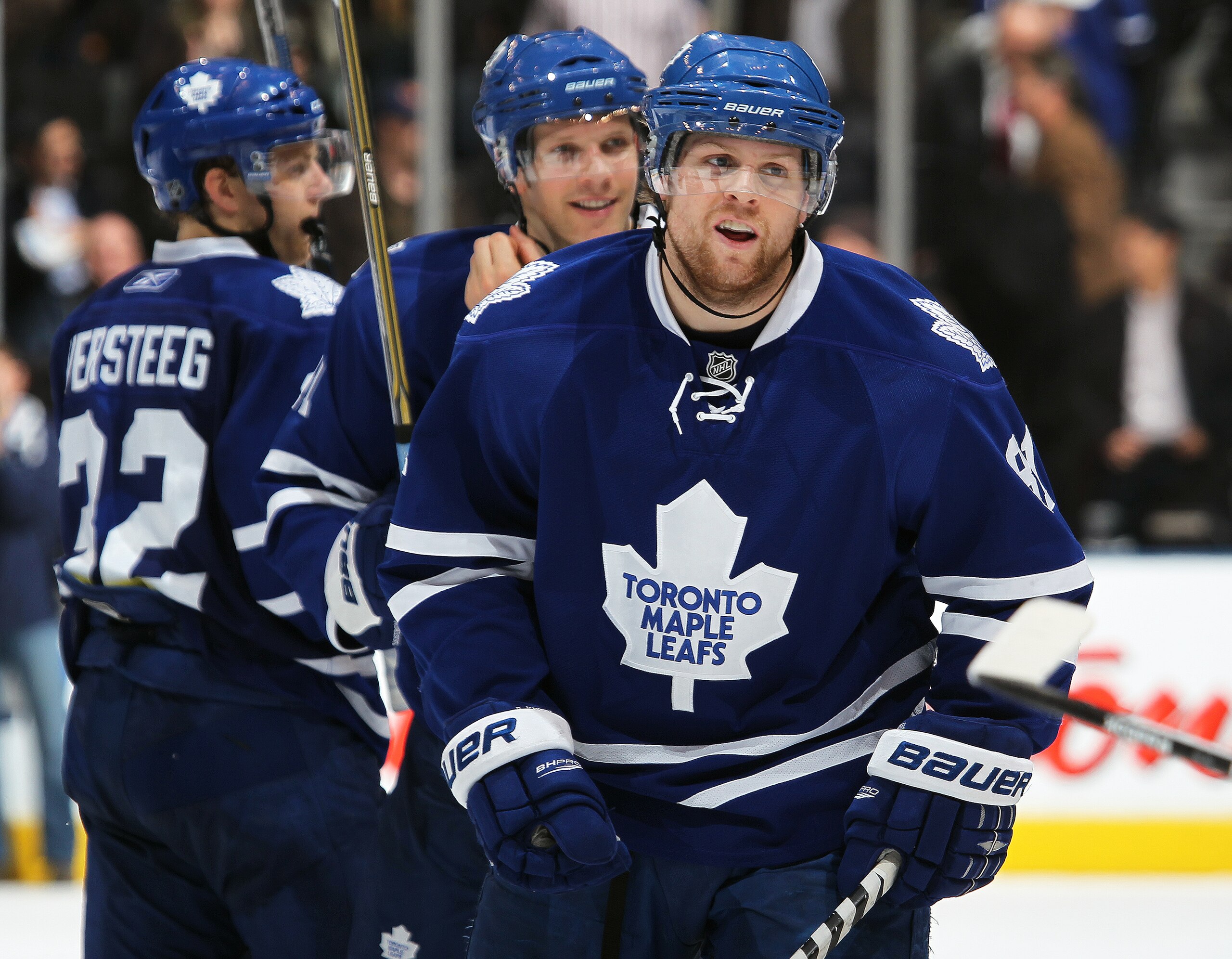TORONTO, CAN - FEBRUARY 7:  Phil Kessel #81 of the Toronto Maple leafs skates off the ice after the game against the Atlanta Thrashers on February 7, 2011 at the Air Canada Centre in Toronto, Canada. The Leafs defeated the Thrashers 5-4. (Photo by Claus A