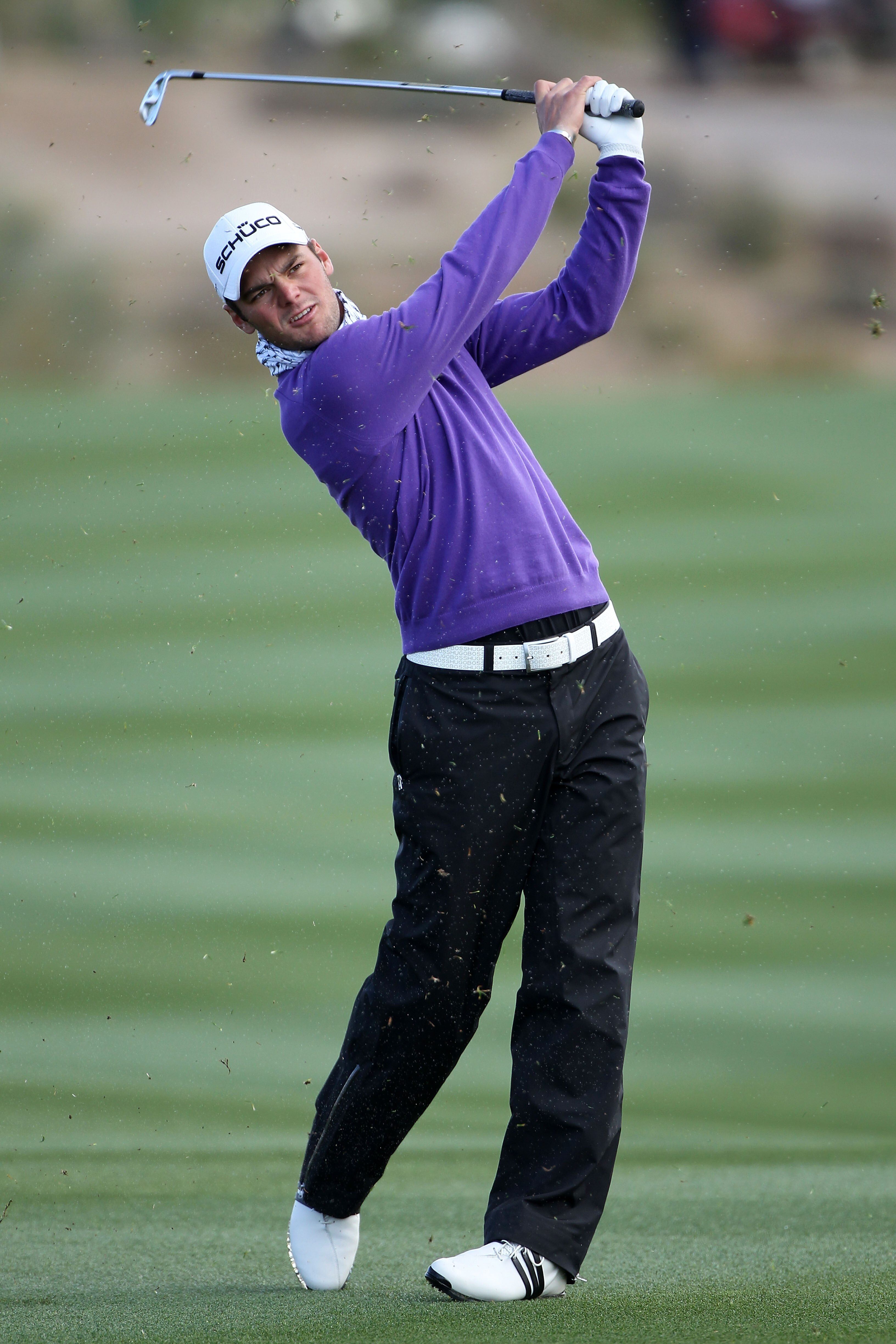 MARANA, AZ - FEBRUARY 27:  Martin Kaymer of Germany hits his second shot on the tenth hole during the final round of the Accenture Match Play Championship at the Ritz-Carlton Golf Club on February 27, 2011 in Marana, Arizona.  (Photo by Andy Lyons/Getty I
