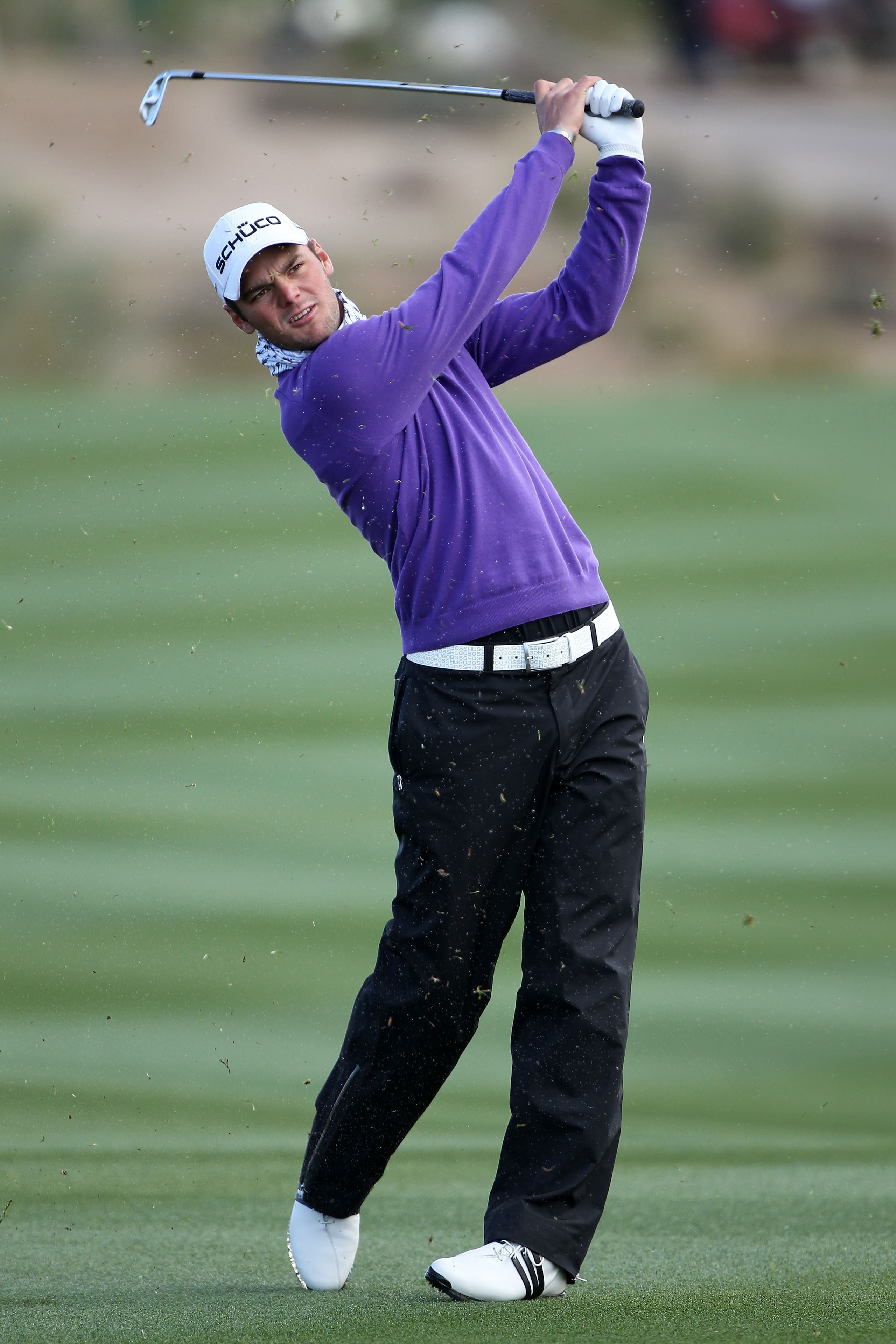 MARANA, AZ - FEBRUARY 27:  Martin Kaymer of Germany hits his second shot on the tenth hole during the final round of the Accenture Match Play Championship at the Ritz-Carlton Golf Club on February 27, 2011 in Marana, Arizona.  (Photo by Andy Lyons/Getty I