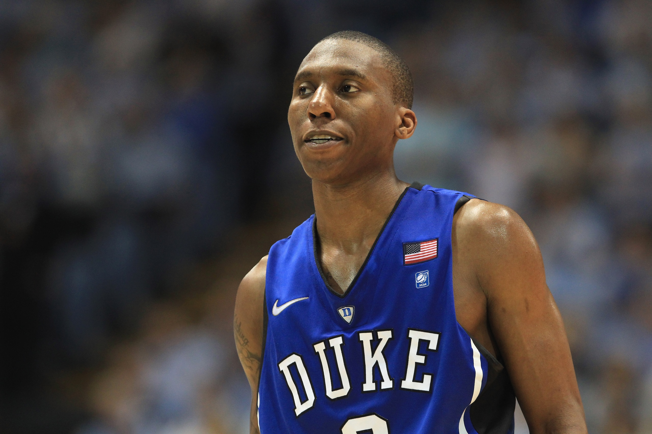 CHAPEL HILL, NC - MARCH 05:  Nolan Smith #2 of the Duke Blue Devils watches on against the North Carolina Tar Heels during their game at the Dean E. Smith Center on March 5, 2011 in Chapel Hill, North Carolina.  (Photo by Streeter Lecka/Getty Images)