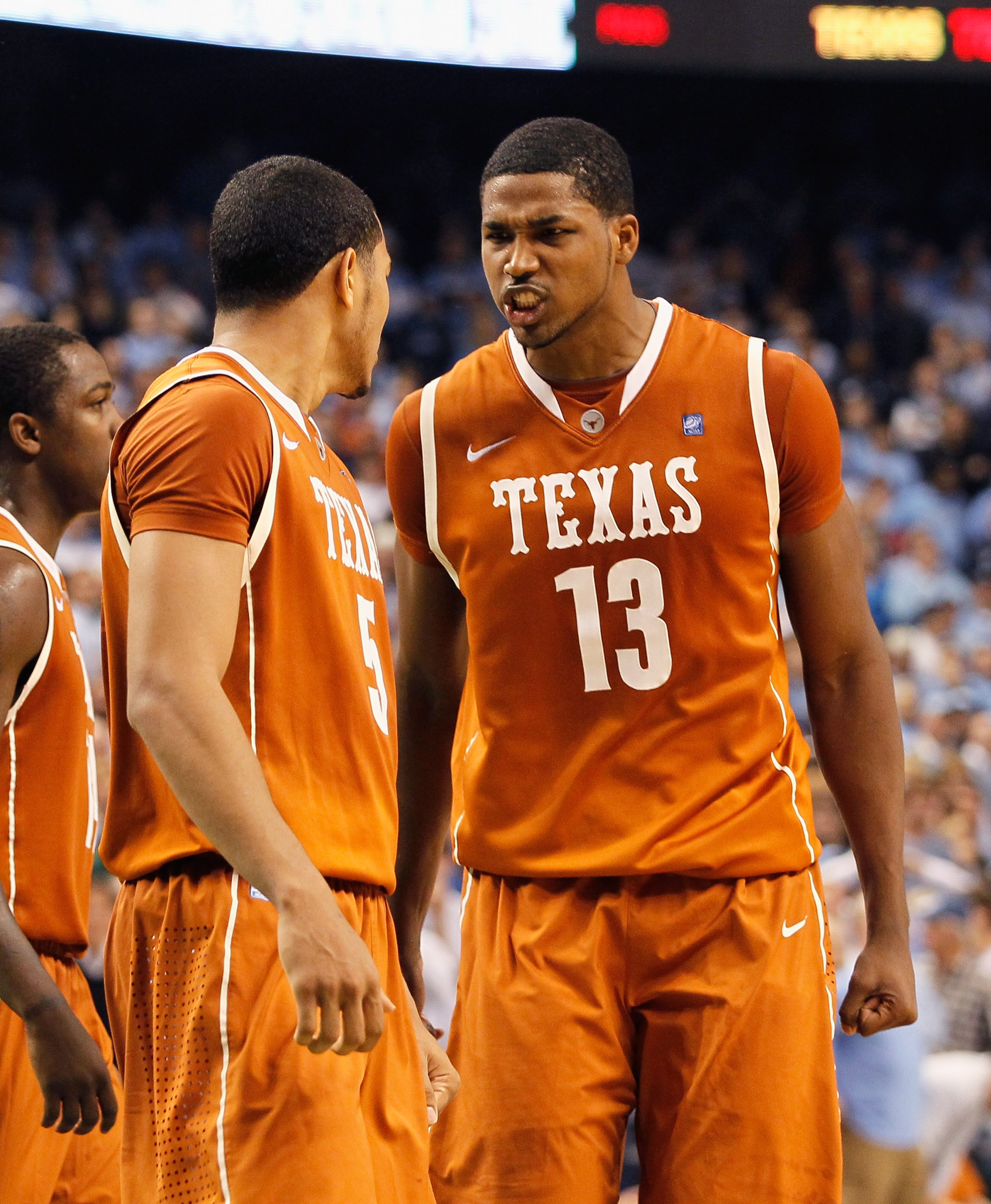 GREENSBORO, NC - DECEMBER 18:  Tristan Thompson #13 of the Texas Longhorns against the North Carolina Tar Heels at Greensboro Coliseum on December 18, 2010 in Greensboro, North Carolina.  (Photo by Kevin C. Cox/Getty Images)