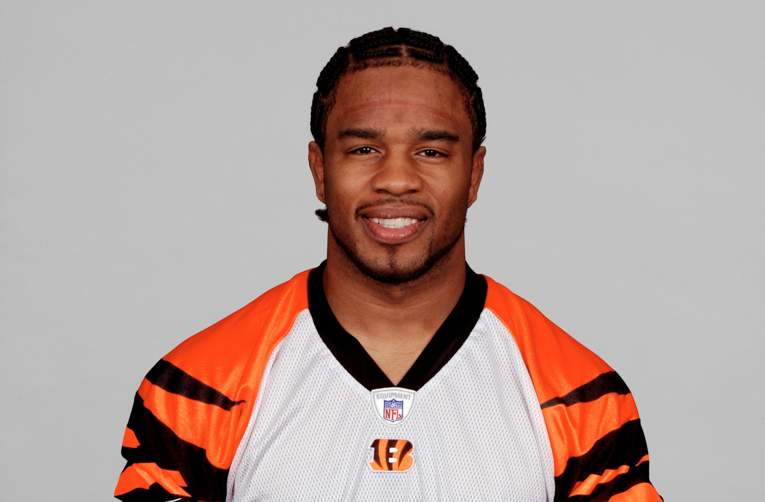 CINCINNATI - 2005:  Peter Warrick of the Cincinnati Bengals poses for his 2005 NFL headshot at photo day in Cincinnati, Ohio.  (Photo by Getty Images)