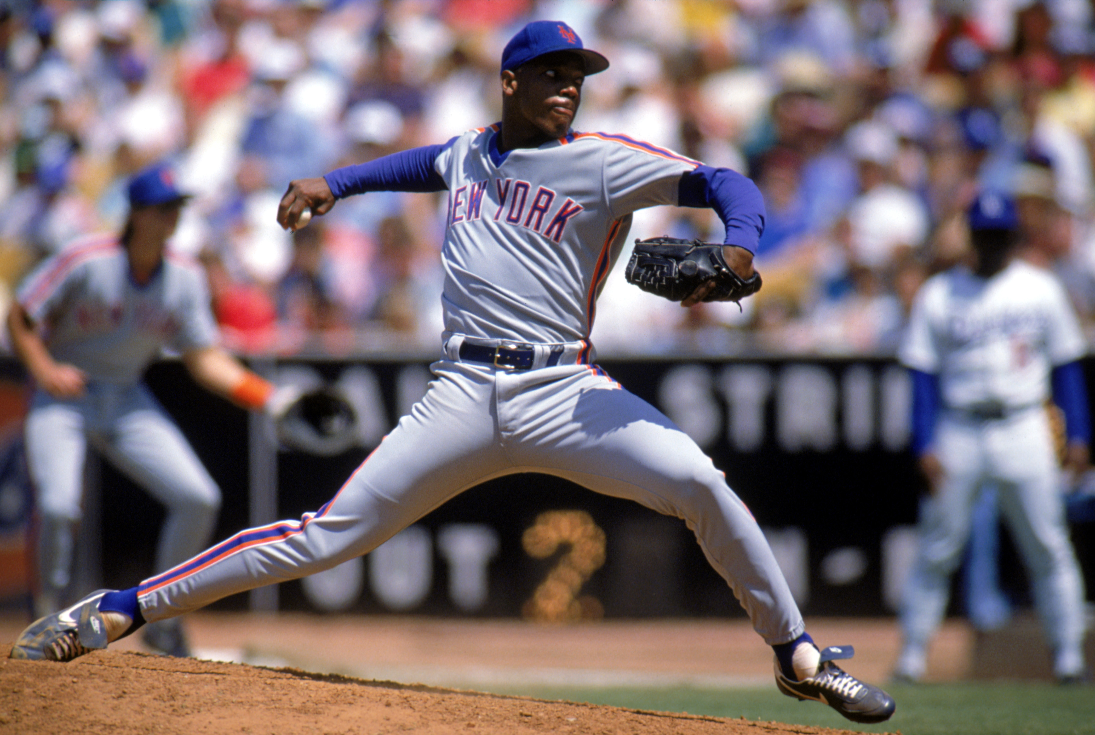 Bob Gibson, intimidating Hall of Fame pitcher with a blazing