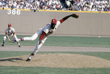 Bob Gibson, intimidating Hall of Fame pitcher with a blazing fastball