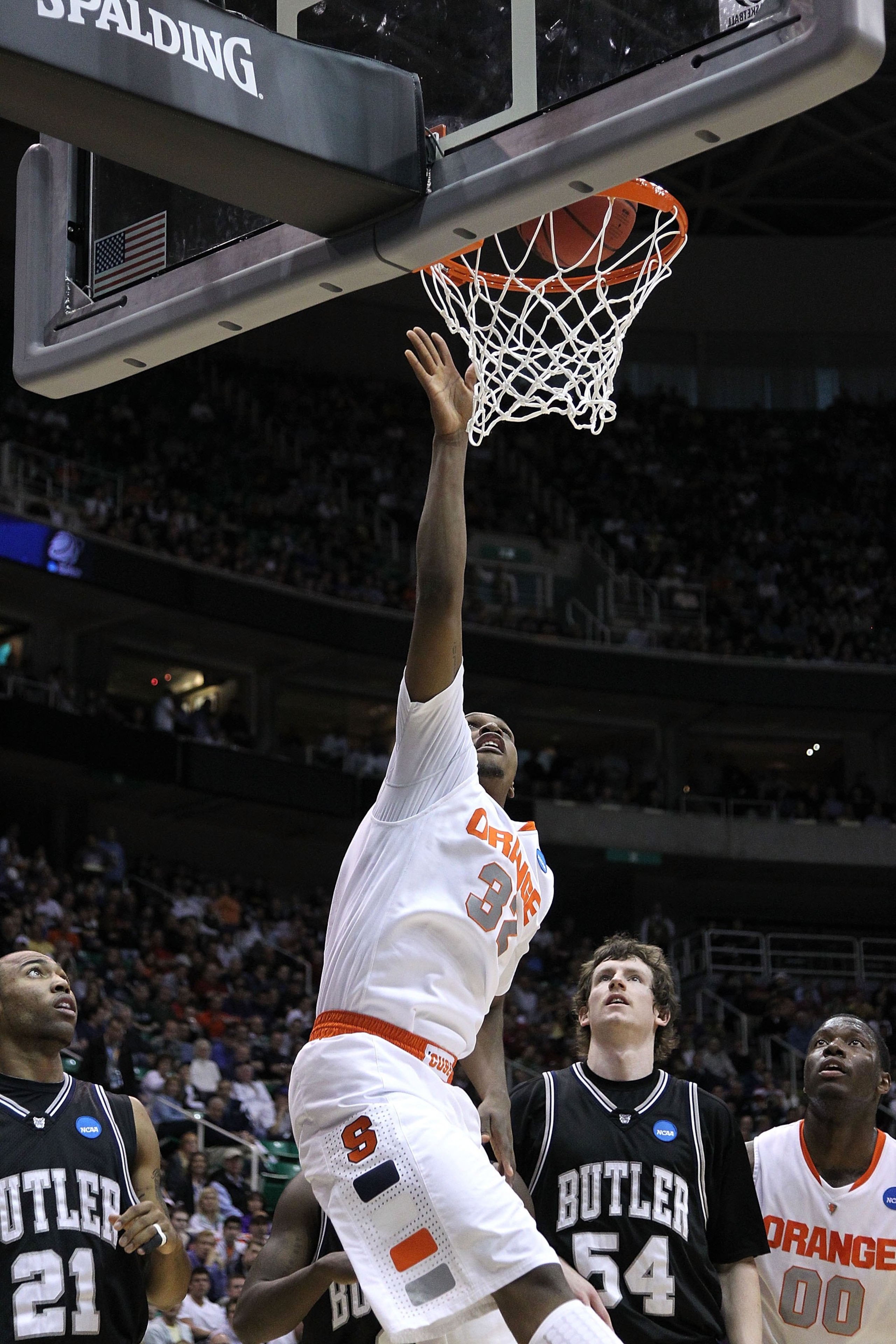 SALT LAKE CITY - MARCH 25:  Kris Joseph #32 of the Syracuse Orange in action against the Butler Bulldogs during the west regional semifinal of the 2010 NCAA men's basketball tournament at the Energy Solutions Arena on March 25, 2010 in Salt Lake City, Uta