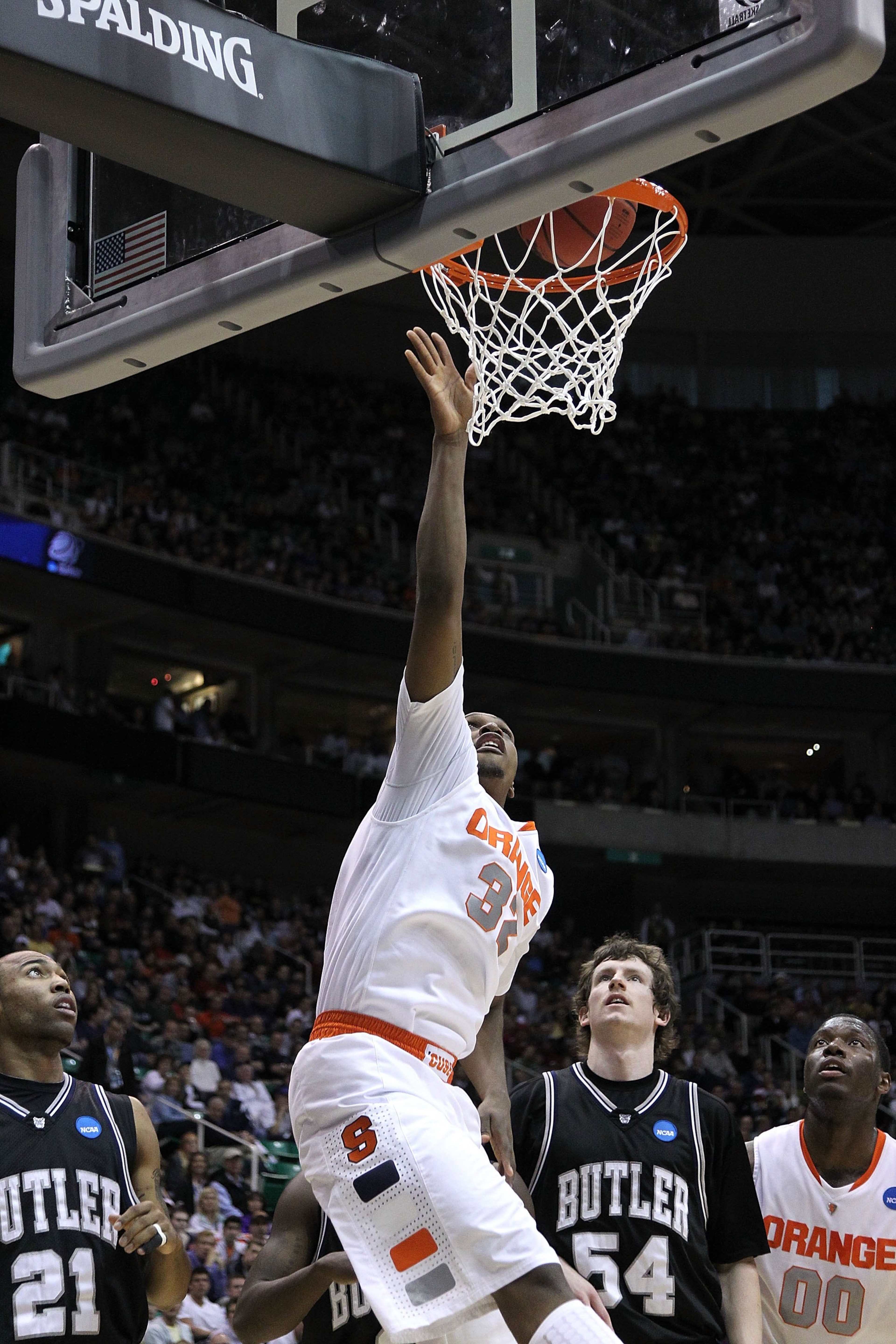 SALT LAKE CITY - MARCH 25:  Kris Joseph #32 of the Syracuse Orange in action against the Butler Bulldogs during the west regional semifinal of the 2010 NCAA men's basketball tournament at the Energy Solutions Arena on March 25, 2010 in Salt Lake City, Uta