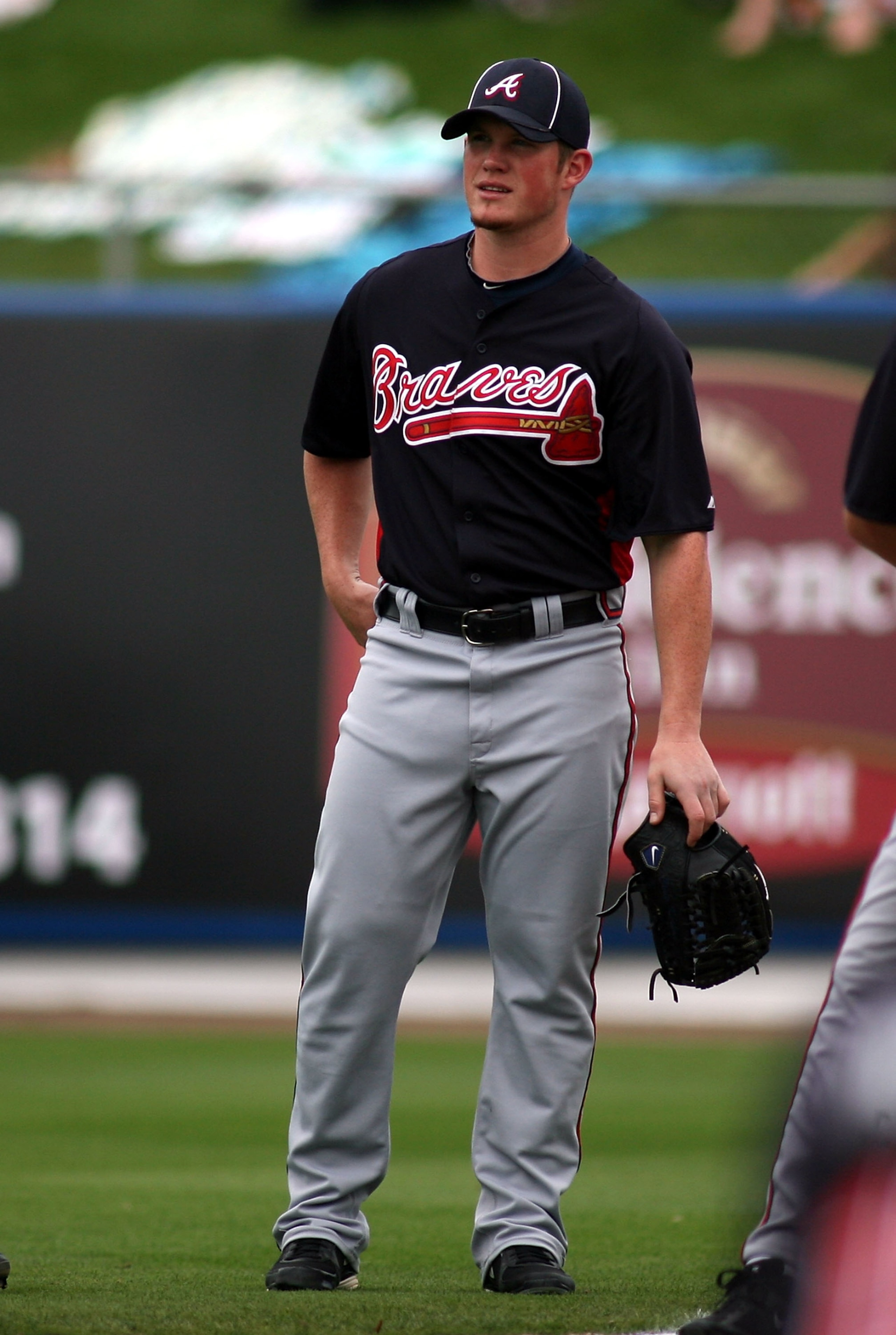 PORT ST. LUCIE, FL - FEBRUARY 26: Pitcher Craig Kimbrel # 46 of the Atlanta Braves against the New York Mets at Digital Domain Park on February 26, 2011 in Port St. Lucie, Florida.  (Photo by Marc Serota/Getty Images)