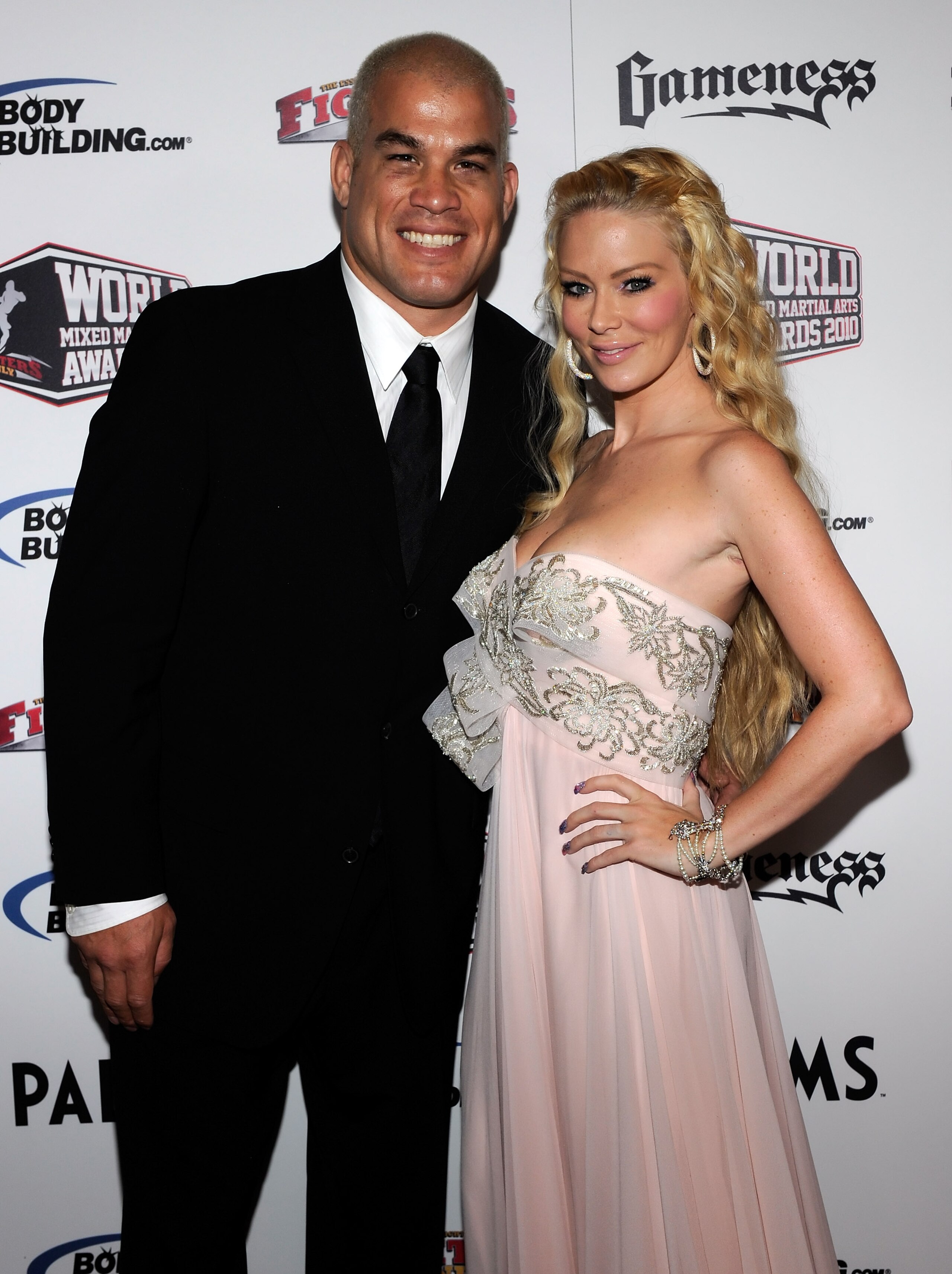 LAS VEGAS, NV - DECEMBER 01: Mixed martial artist Tito Ortiz (L) and former adult film actress Jenna Jameson arrive at the third annual Fighters Only World Mixed Martial Arts Awards 2010 at the Palms Casino Resort December 1, 2010 in Las Vegas, Nevada. LAS VEGAS, NV - DECEMBER 01: Mixed martial artist Tito Ortiz (L) and former adult film actress Jenna Jameson arrive at the third annual Fighters Only World Mixed Martial Arts Awards 2010 at the Palms Casino Resort December 1, 2010 in Las Vegas, Nevada.