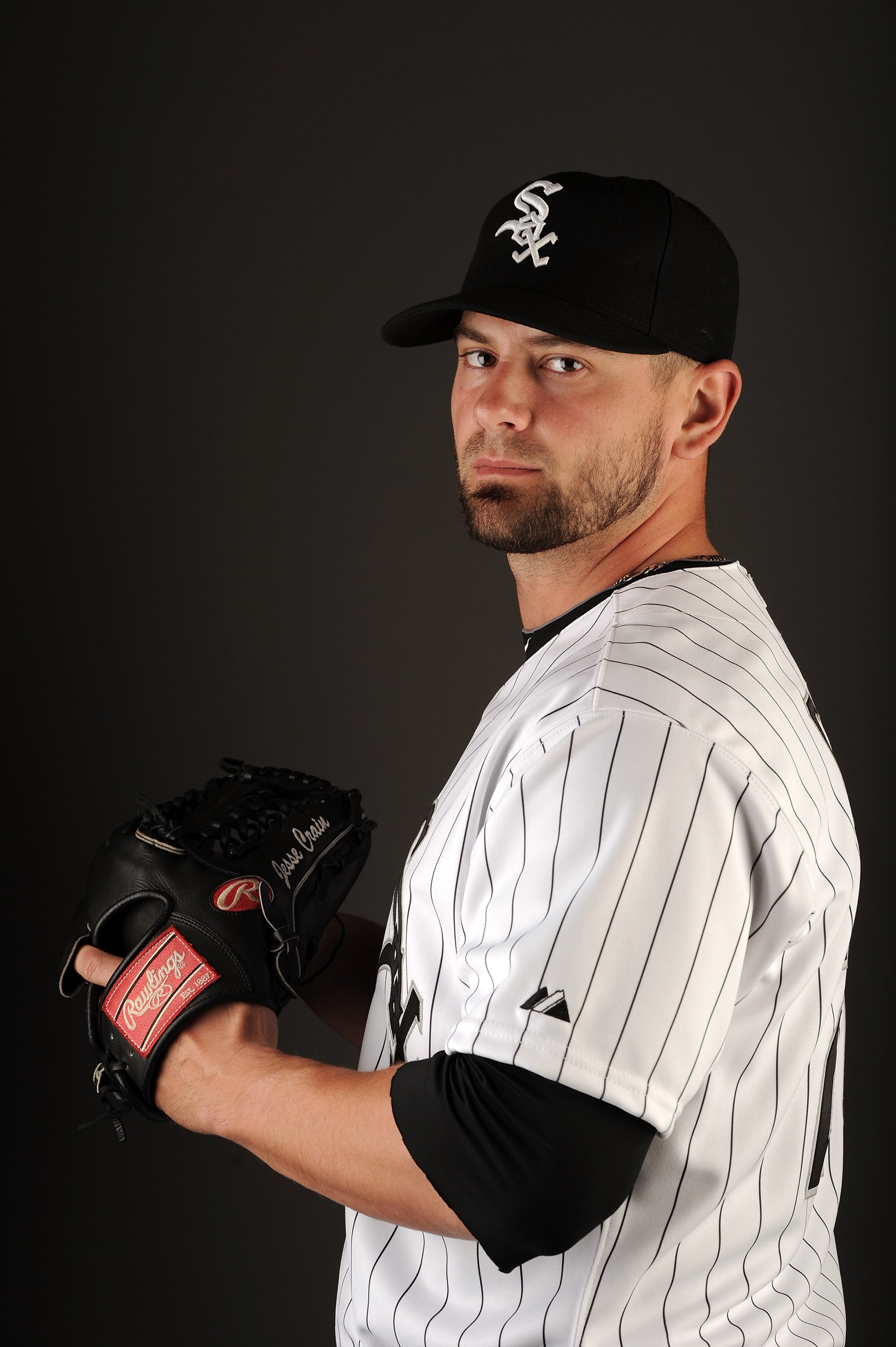 GLENDALE, AZ - FEBRUARY 26:  Jesse Crain #26 of the Chicago White Sox poses for a photo on photo day at Camelback Ranch on February 26, 2011 in Glendale, Arizona.  (Photo by Harry How/Getty Images)
