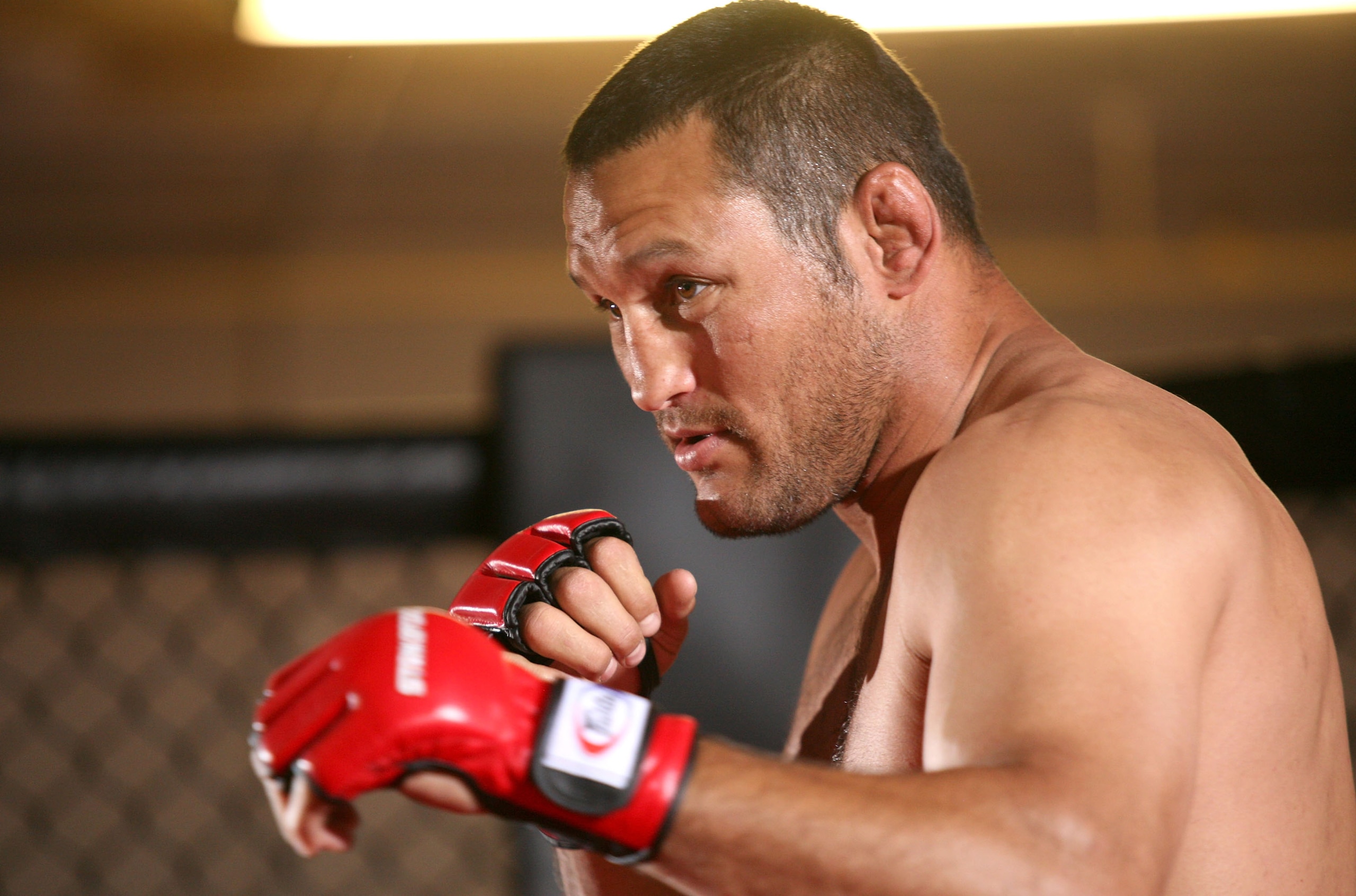 HOLLYWOOD - MARCH 17:  Legendary MMA Superstar and two time Olympic Wrestler Dan Henderson attends the CBS' Strikeforce MMA Fighters Open Media Workout on March 17, 2010 in Hollywood, California.  (Photo by Valerie Macon/Getty Images)
