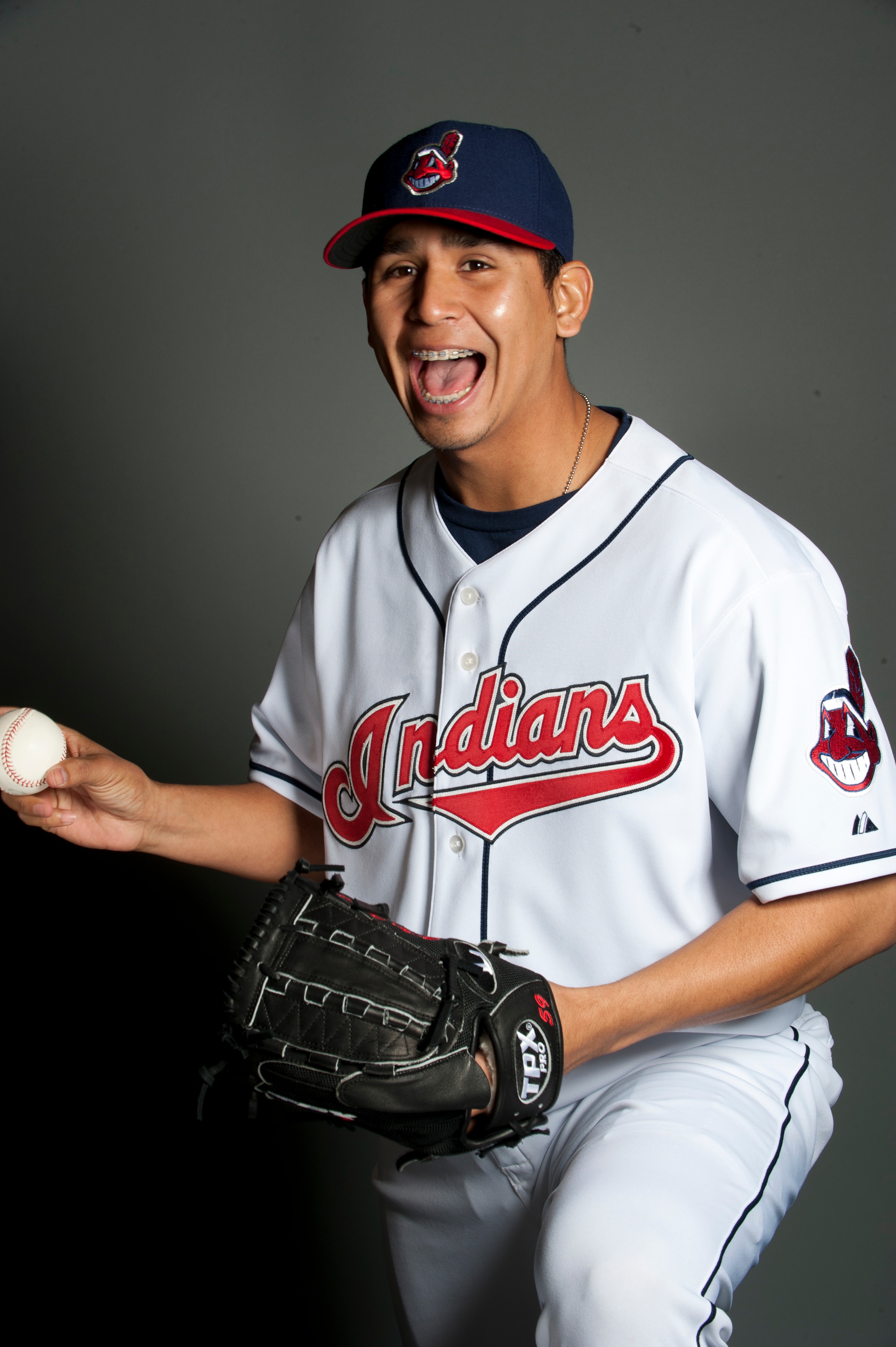 GOODYEAR, AZ - FEBRUARY 22: Carlos Carrasco #59 of the Cleveland Indians poses during their photo day at the Cleveland Indians Spring Training Complex on February 22, 2011 in Goodyear, Arizona. (Photo by Rob Tringali/Getty Images)