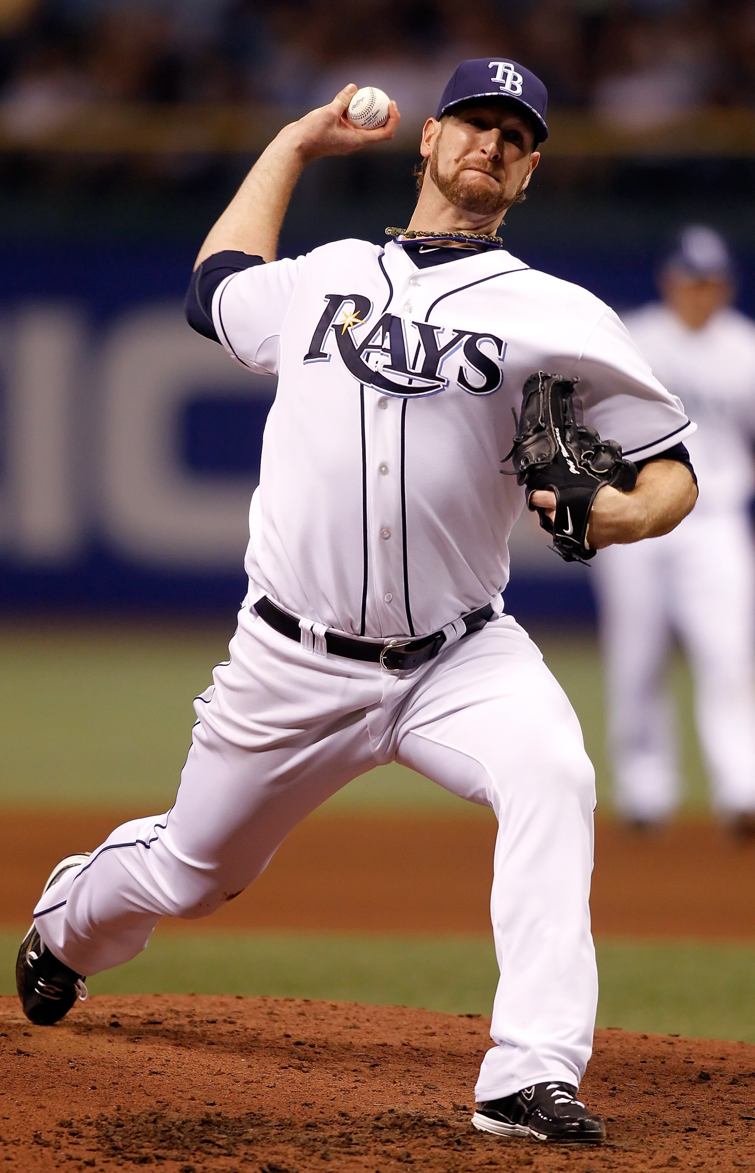 ST. PETERSBURG, FL - SEPTEMBER 29:  Pitcher Jeff Niemann #34 of the Tampa Bay Rays pitches against the Baltimore Orioles during the game at Tropicana Field on September 29, 2010 in St. Petersburg, Florida.  (Photo by J. Meric/Getty Images)