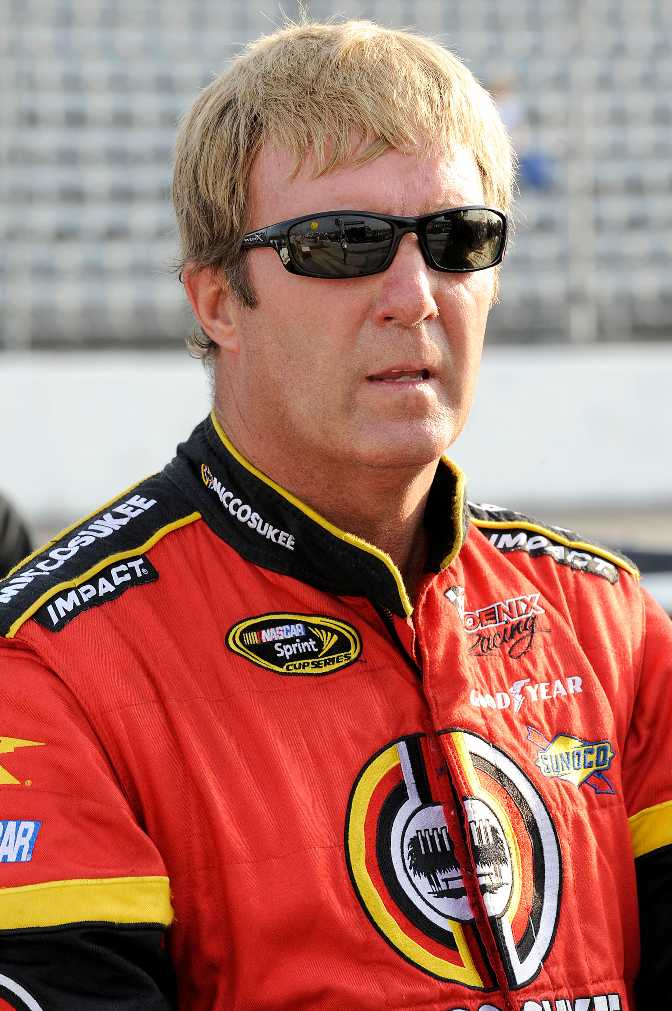 DARLINGTON, SC - MAY 08:  Sterling Marlin, driver of the #09 Miccosukee Indian Gaming & Resort Dodge, stands on the grid during qualifying for the NASCAR Sprint Cup Series Southern 500 on May 8, 2009 at Darlington Raceway in Darlington, South Carolina.  (