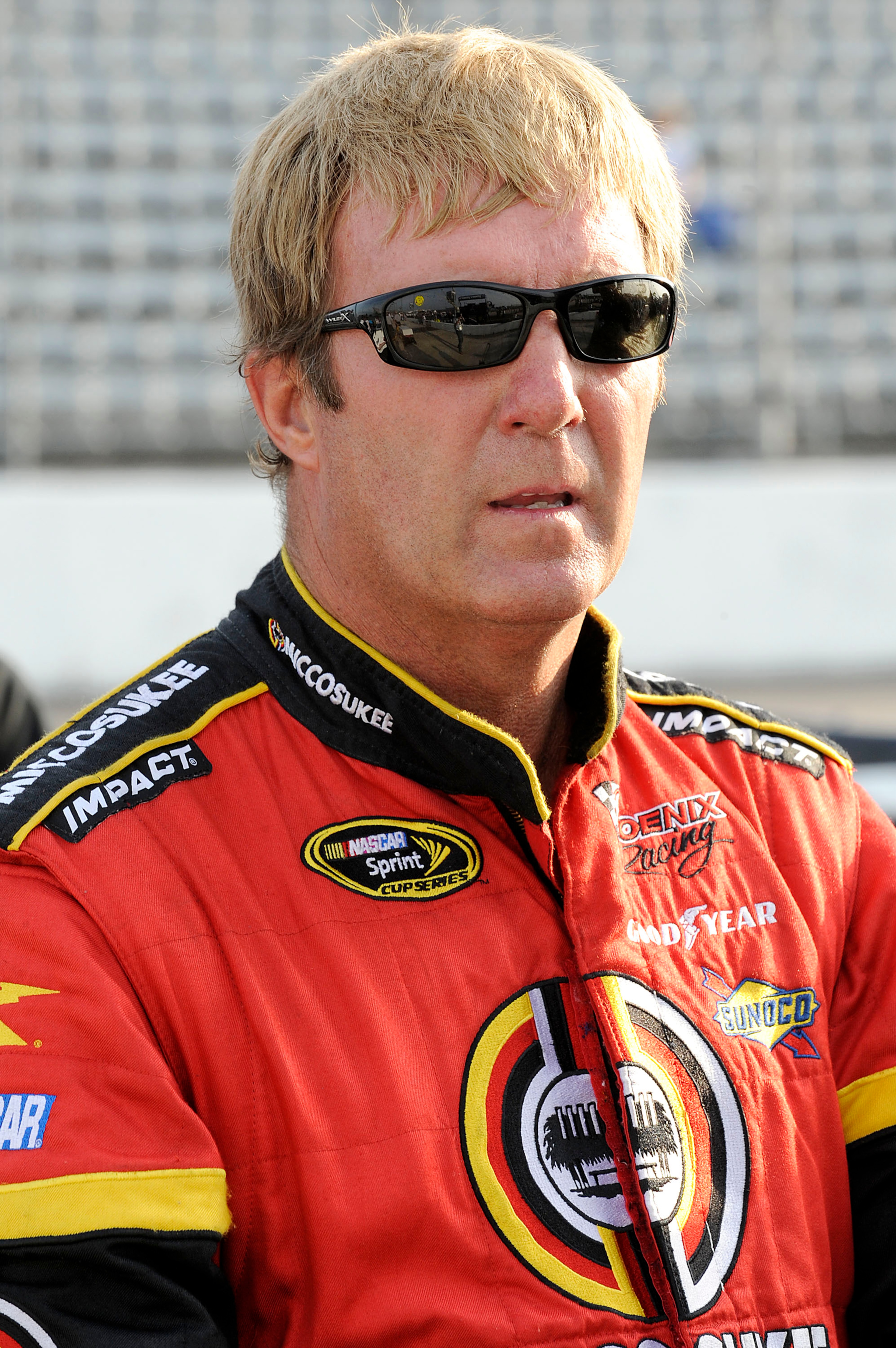 DARLINGTON, SC - MAY 08: Sterling Marlin, driver of the #09 Miccosukee Indian Gaming & Resort Dodge, stands on the grid during qualifying for the NASCAR Sprint Cup Series Southern 500 on May 8, 2009 at Darlington Raceway in Darlington, South Carolina. ( DARLINGTON, SC - MAY 08: Sterling Marlin, driver of the #09 Miccosukee Indian Gaming & Resort Dodge, stands on the grid during qualifying for the NASCAR Sprint Cup Series Southern 500 on May 8, 2009 at Darlington Raceway in Darlington, South Carolina. (