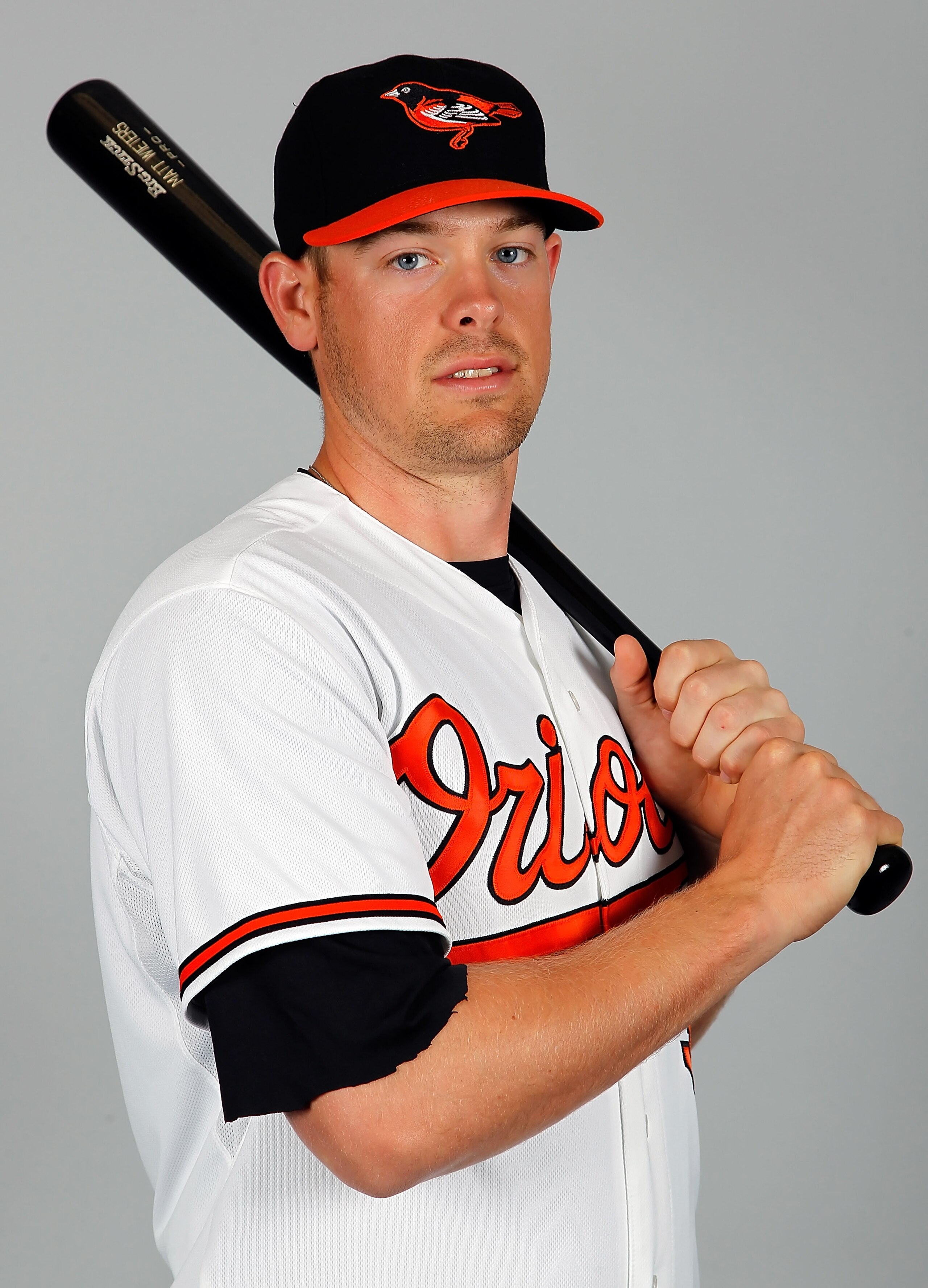 SARASOTA, FL - FEBRUARY 26:  Catcher Matt Wieters #32 of the Baltimore Orioles poses for a photo during photo day at Ed Smith Stadium on February 26, 2011 in Sarasota, Florida.  (Photo by J. Meric/Getty Images)